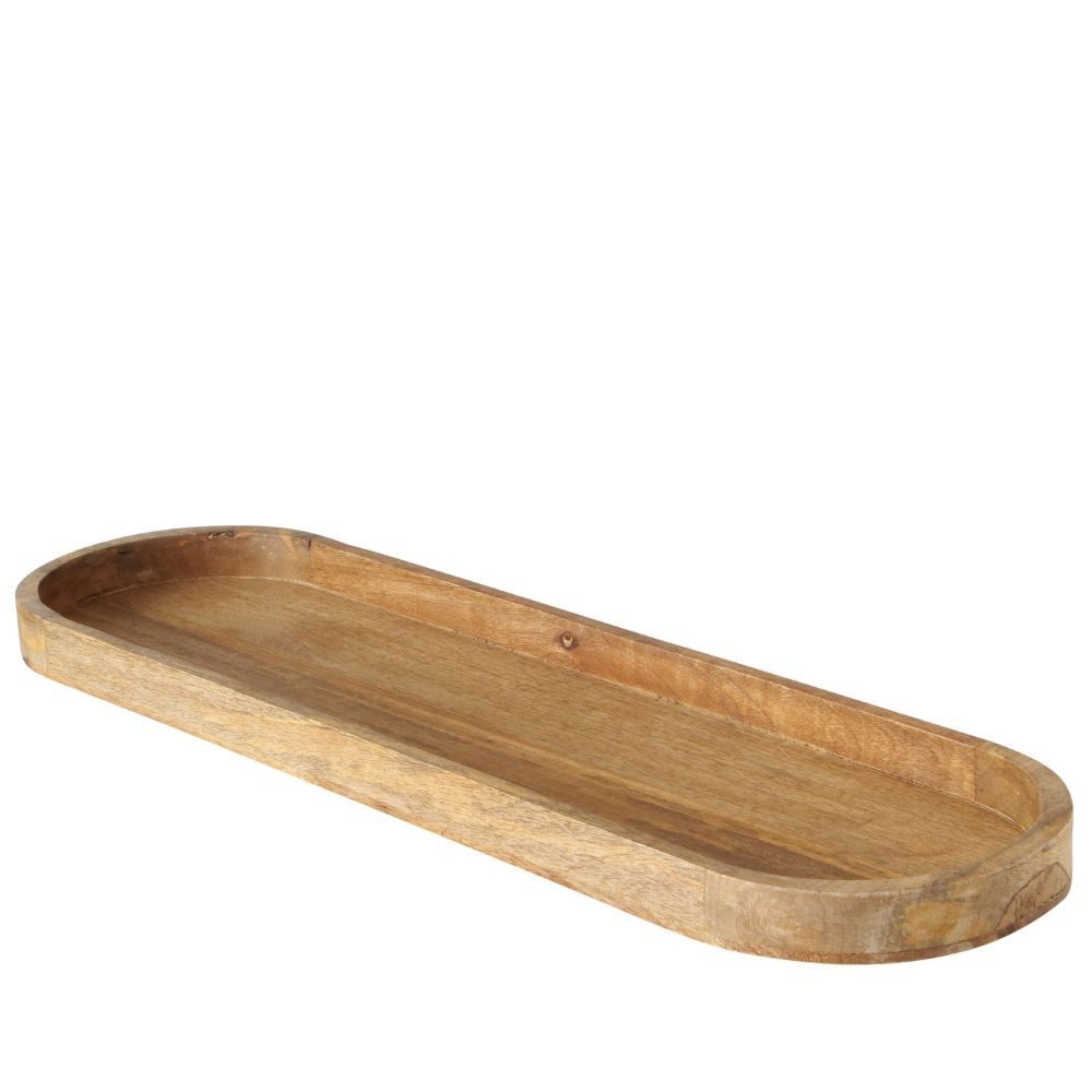 BOLTZE GRUPPE GmbH Tablett Boltze Tablett Tikko Länge 82 cm Holztablett 1003131