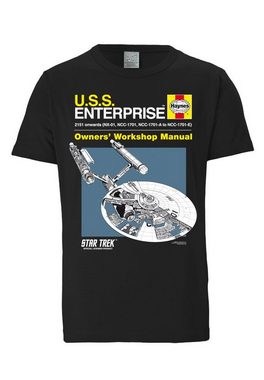 LOGOSHIRT T-Shirt Haynes Manual - Star Trek mit tollem Frontdruck
