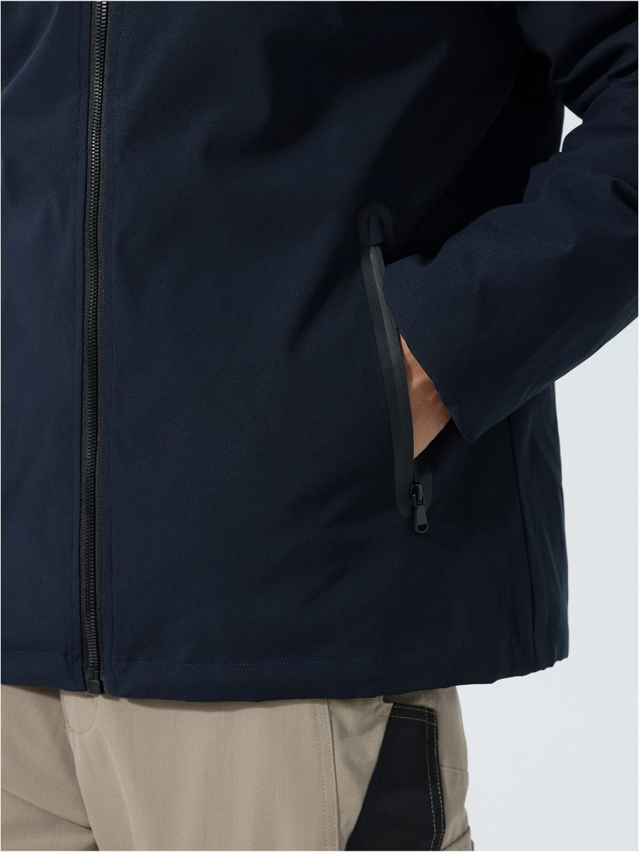 YOUTHUP Winterjacke Herren doppelseitige Übergangsjacke winddichte Steppjacke