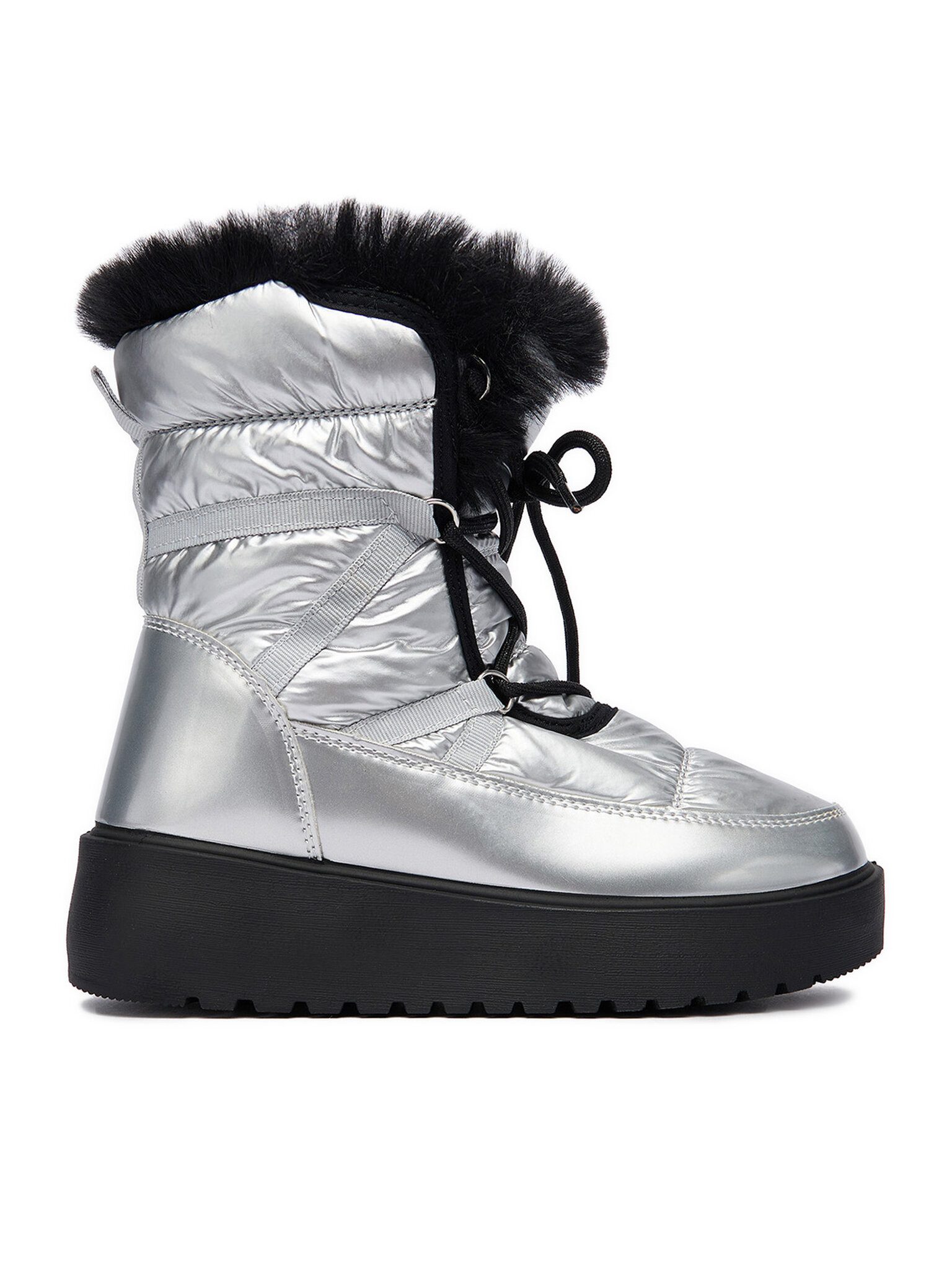 DeeZee Deezee Damen-Schneestiefel Silber HY002-1 Winterstiefel