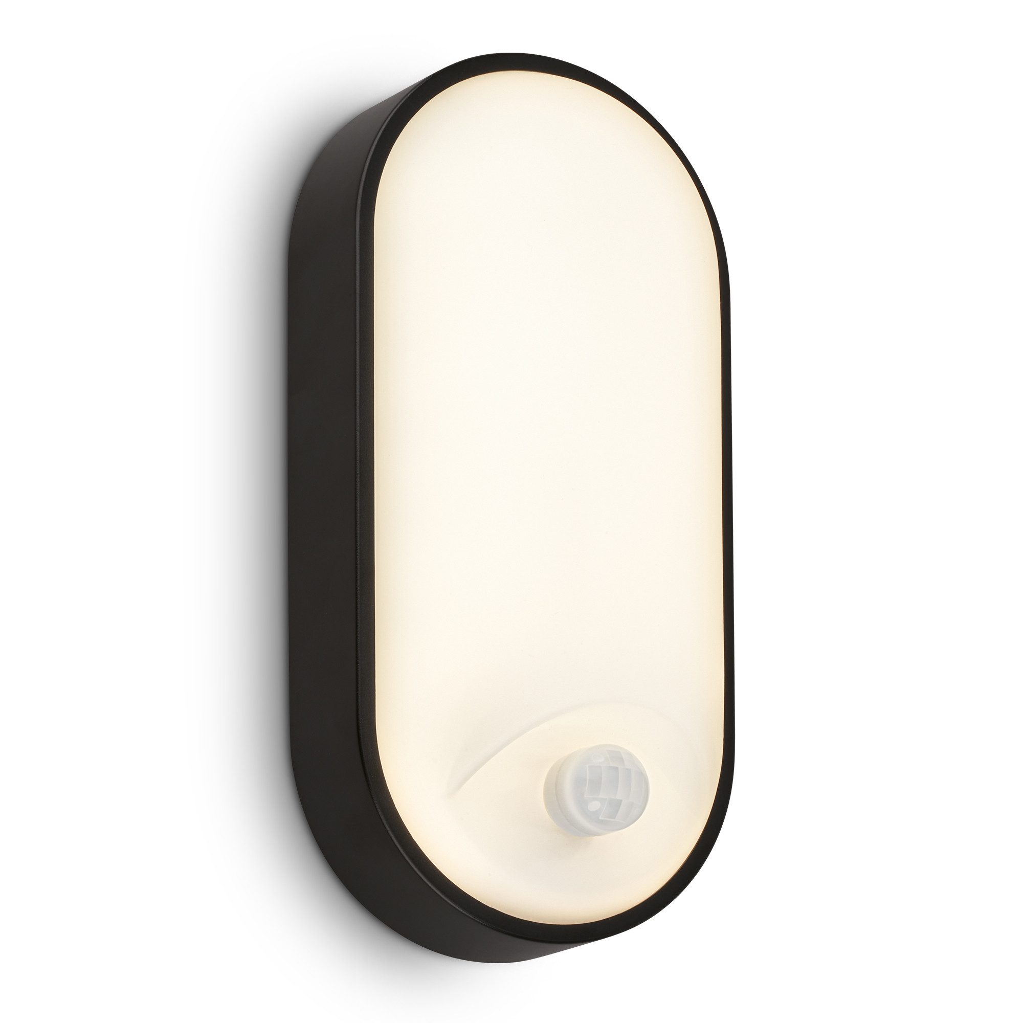 Briloner Leuchten Wandleuchte LED Wandlamüe Extra-Warmweiß Aussen Hauswand Eingang Terasse, LED fest integriert, LED wechselbar, 2700K - Extra - Warmweiß, LED Wandlampe 22x10,5x6 cm Weiß 12W Aussen Hauswand Eingang Terrasse