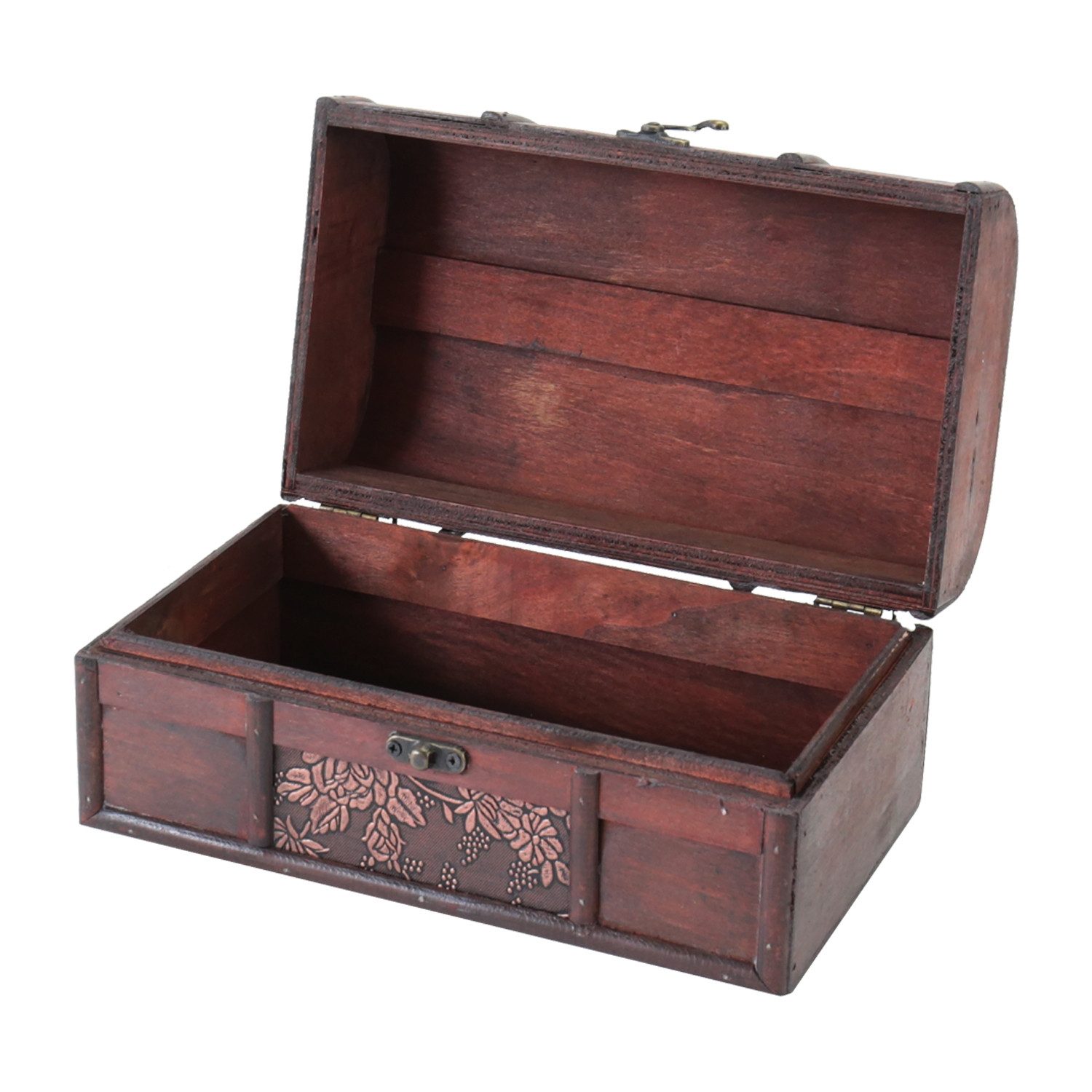 HMF Schatzkiste Handgefertigte Schatztruhe aus Holz (1 St), dekorative Aufbewahrungsbox 25 x 15 x 13 cm, Japan