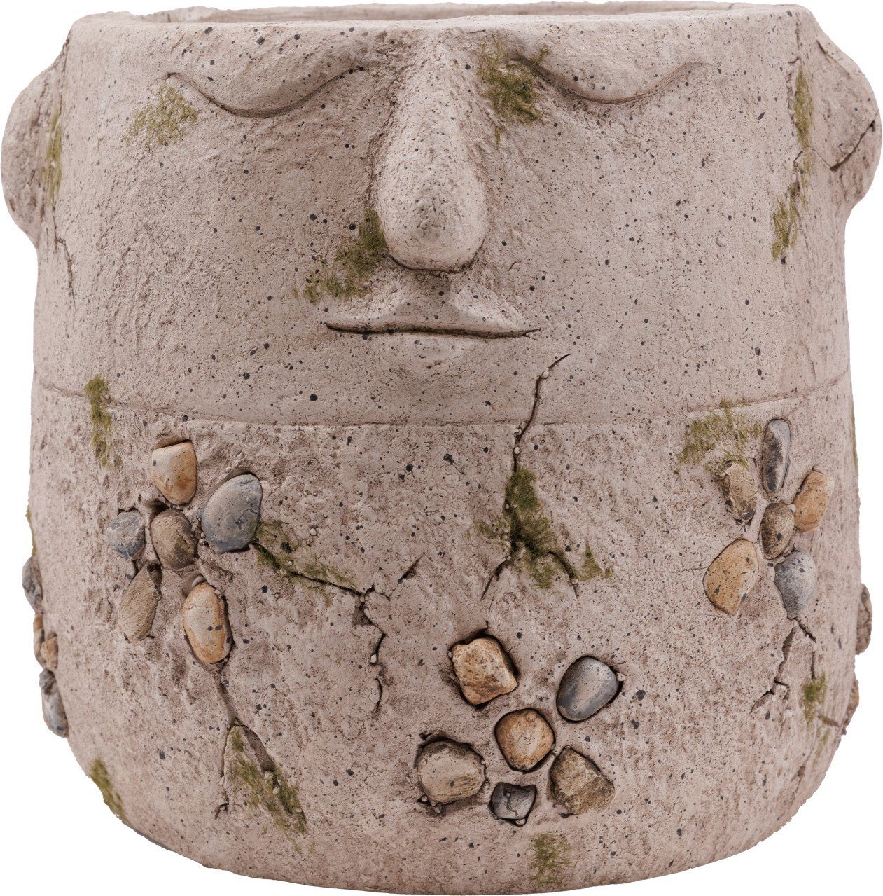 Gartenfigur TrendLine Dekofigur Pflanztopf 25,5 x 23,5 cm grau