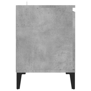 furnicato TV-Schrank mit Metallbeinen Betongrau 103,5x35x50 cm