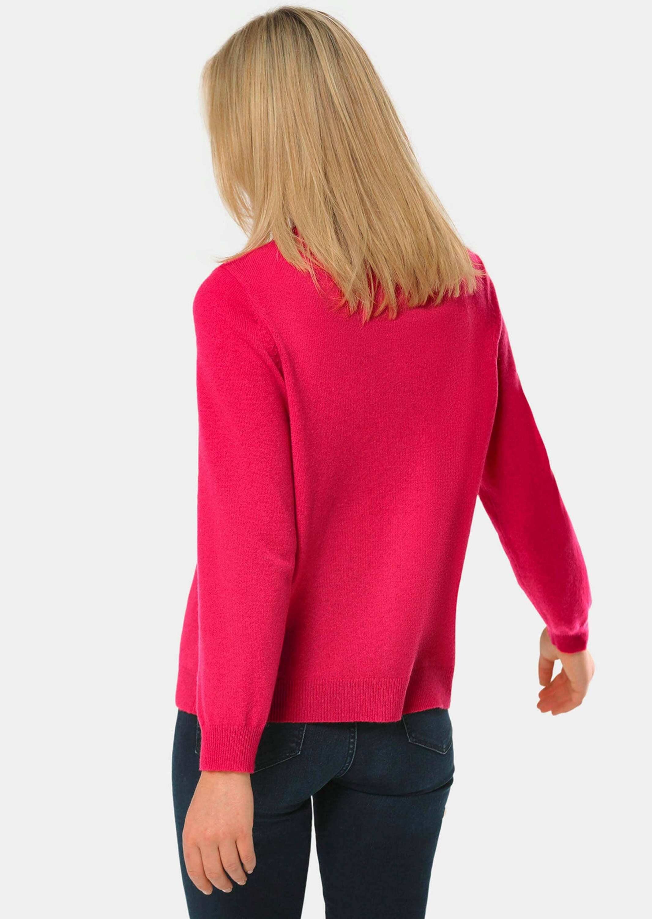 GOLDNER Strickpullover Kuschelweiche Kaschmir-Strickjacke mit Rundhals günstig online kaufen