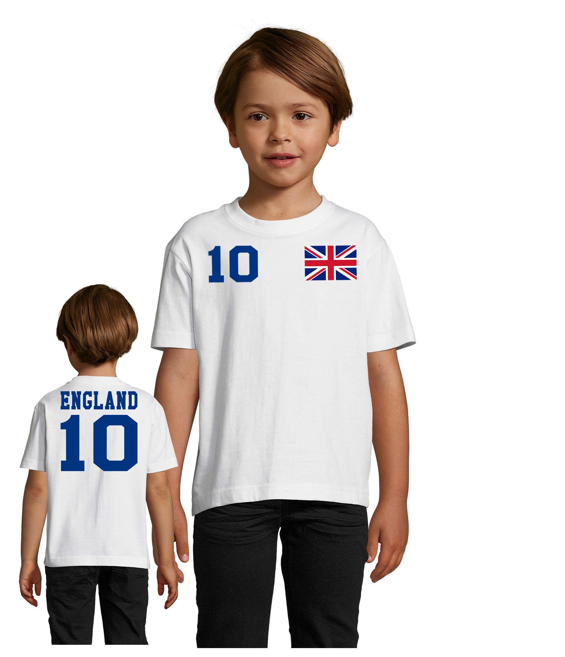 Sport WM Kinder & England Blondie EM Trikot Meister Fußball Kingdom United Brownie T-Shirt