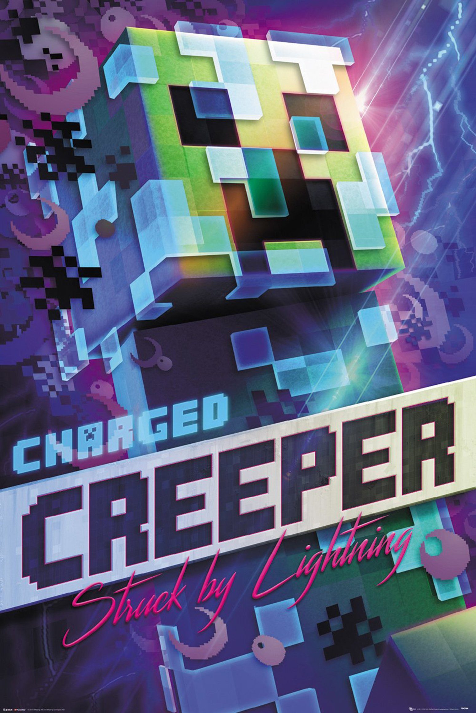 GB eye Poster Minecraft Poster Charged Creeper 61 x 91,5 cm