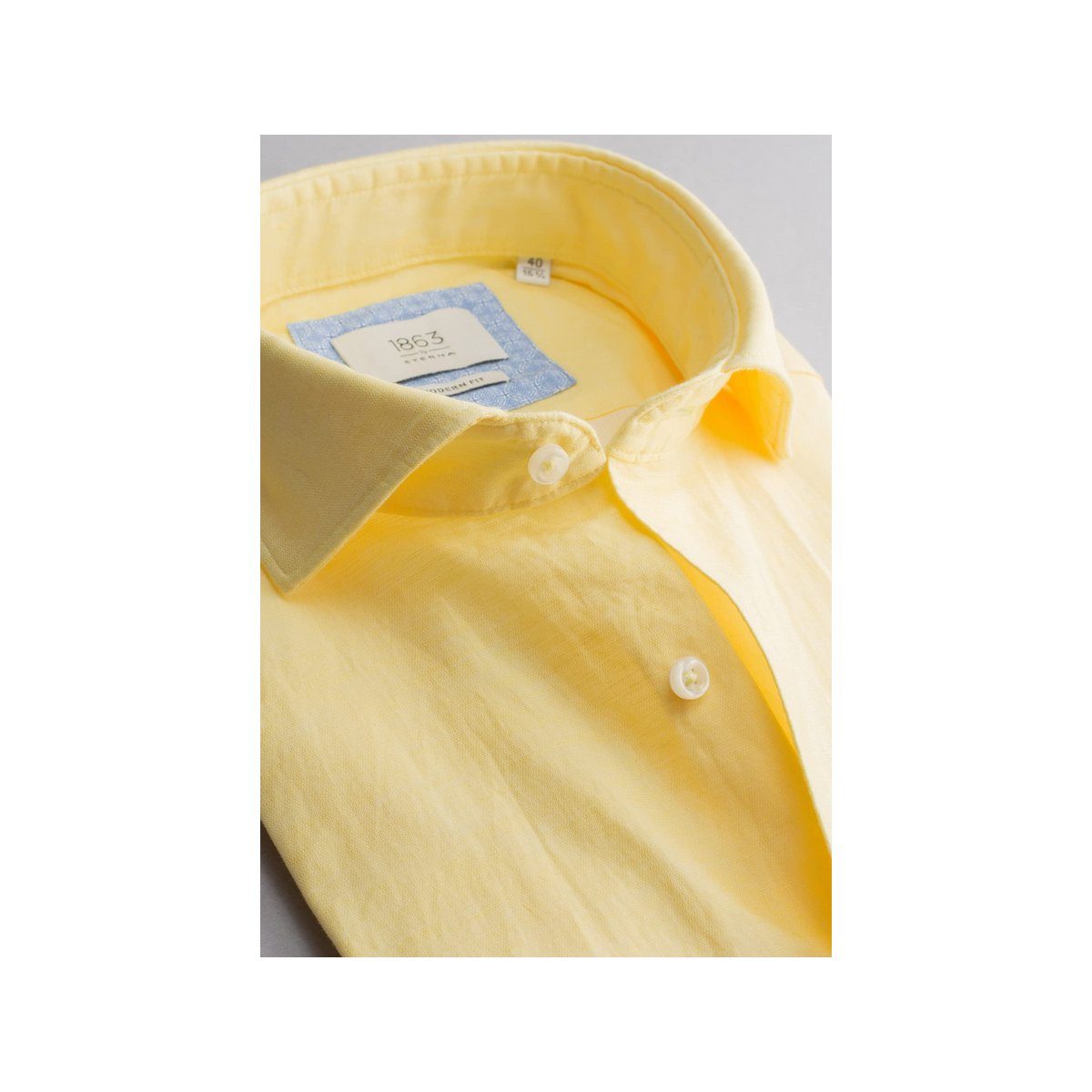 Langarmhemd Eterna gelb (1-tlg)
