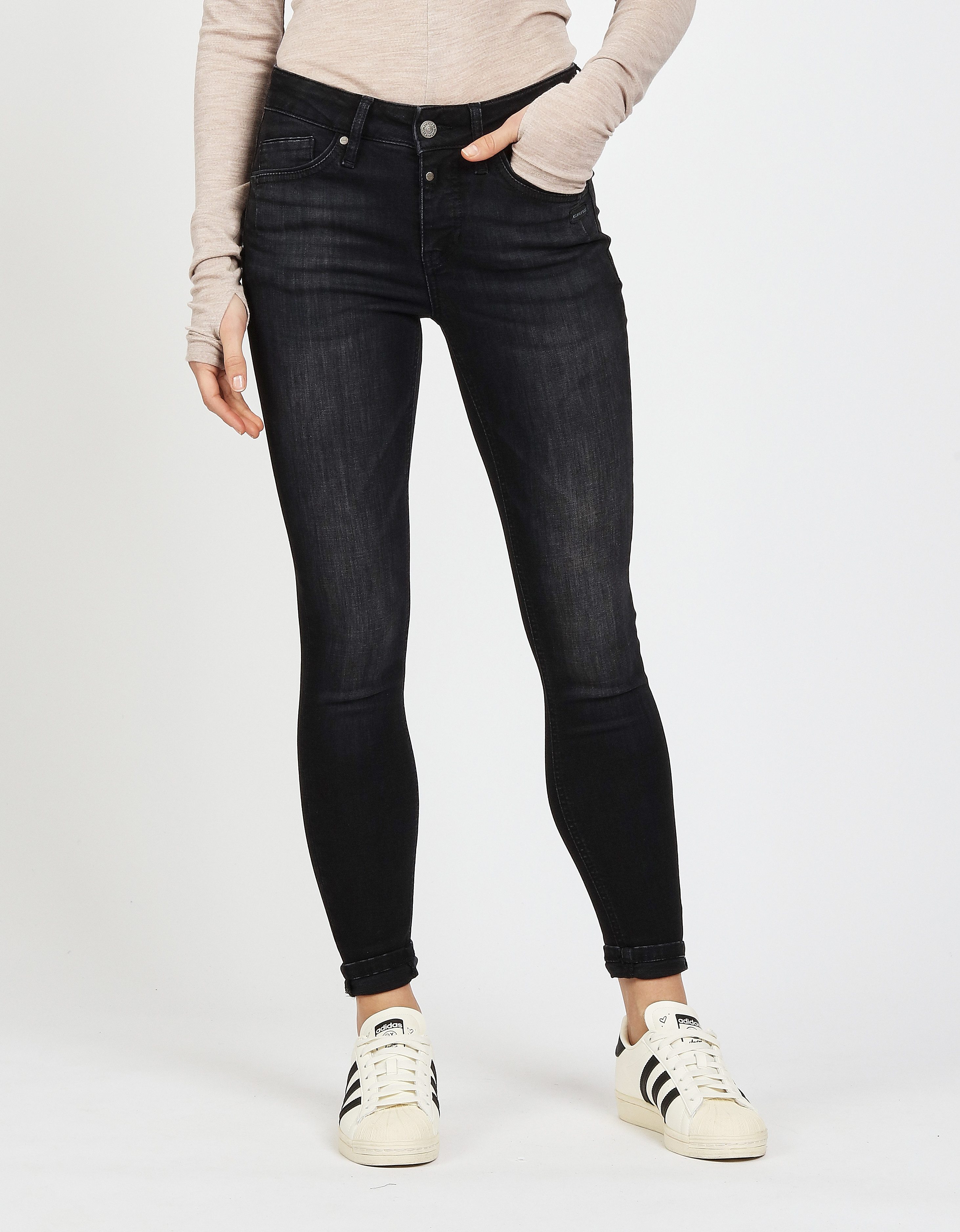 GANG Skinny-fit-Jeans 94LAYLA mit Used-Effekten günstig online kaufen