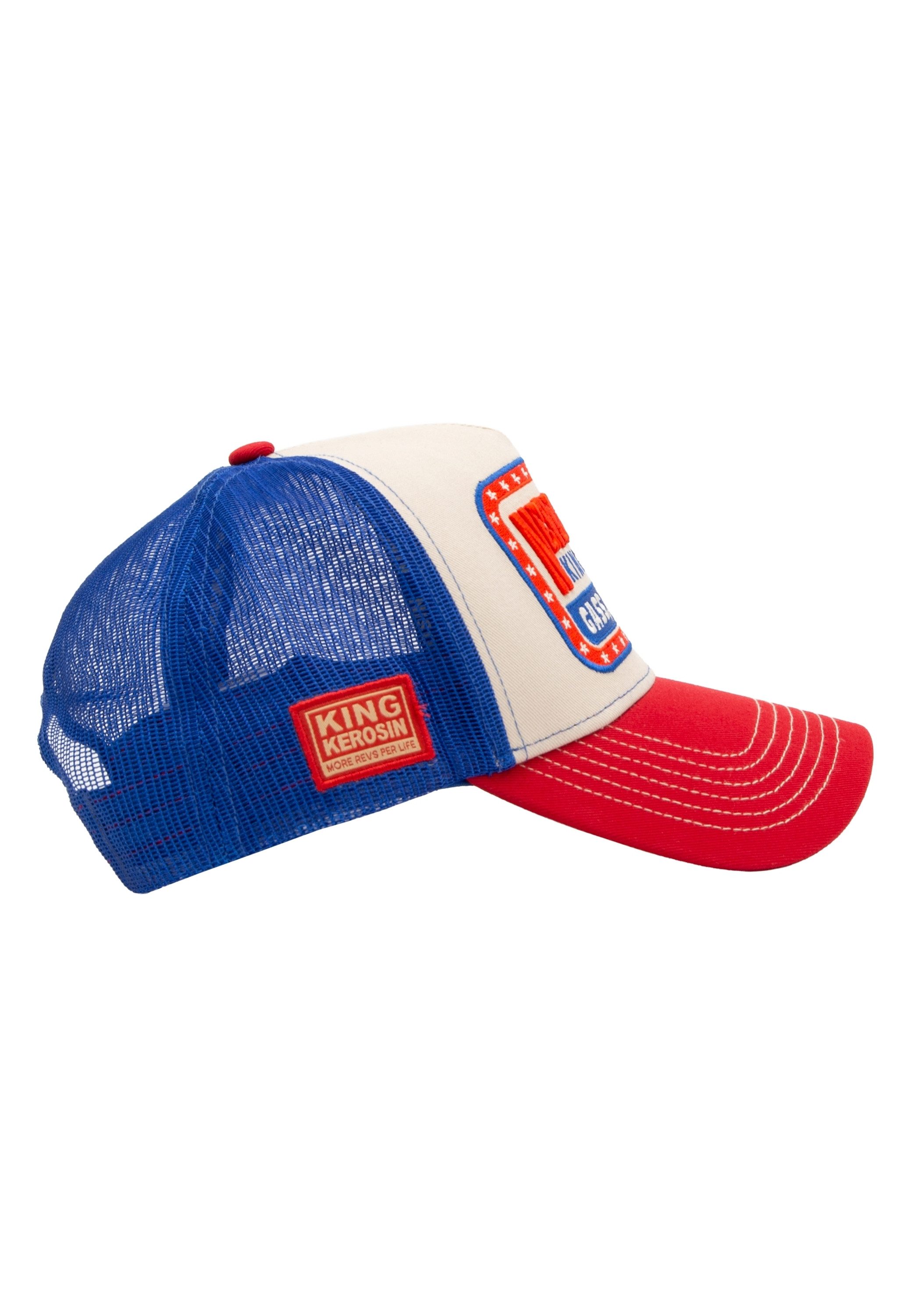 KingKerosin Trucker Cap Never Grow Up (1-St) im Colour-Block-Design