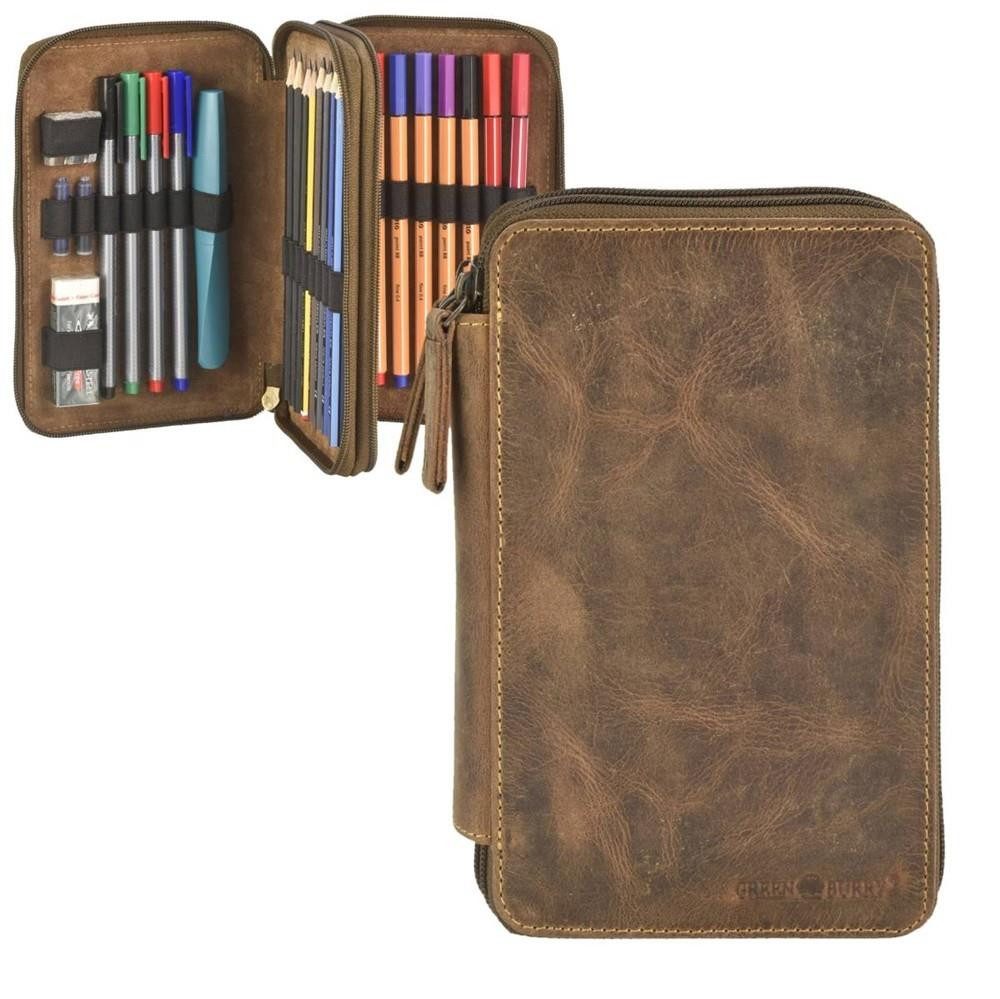 Greenburry Federtasche Vintage, Stifteetui, Schüleretui, 2-Fächer, 28 Stift günstig online kaufen