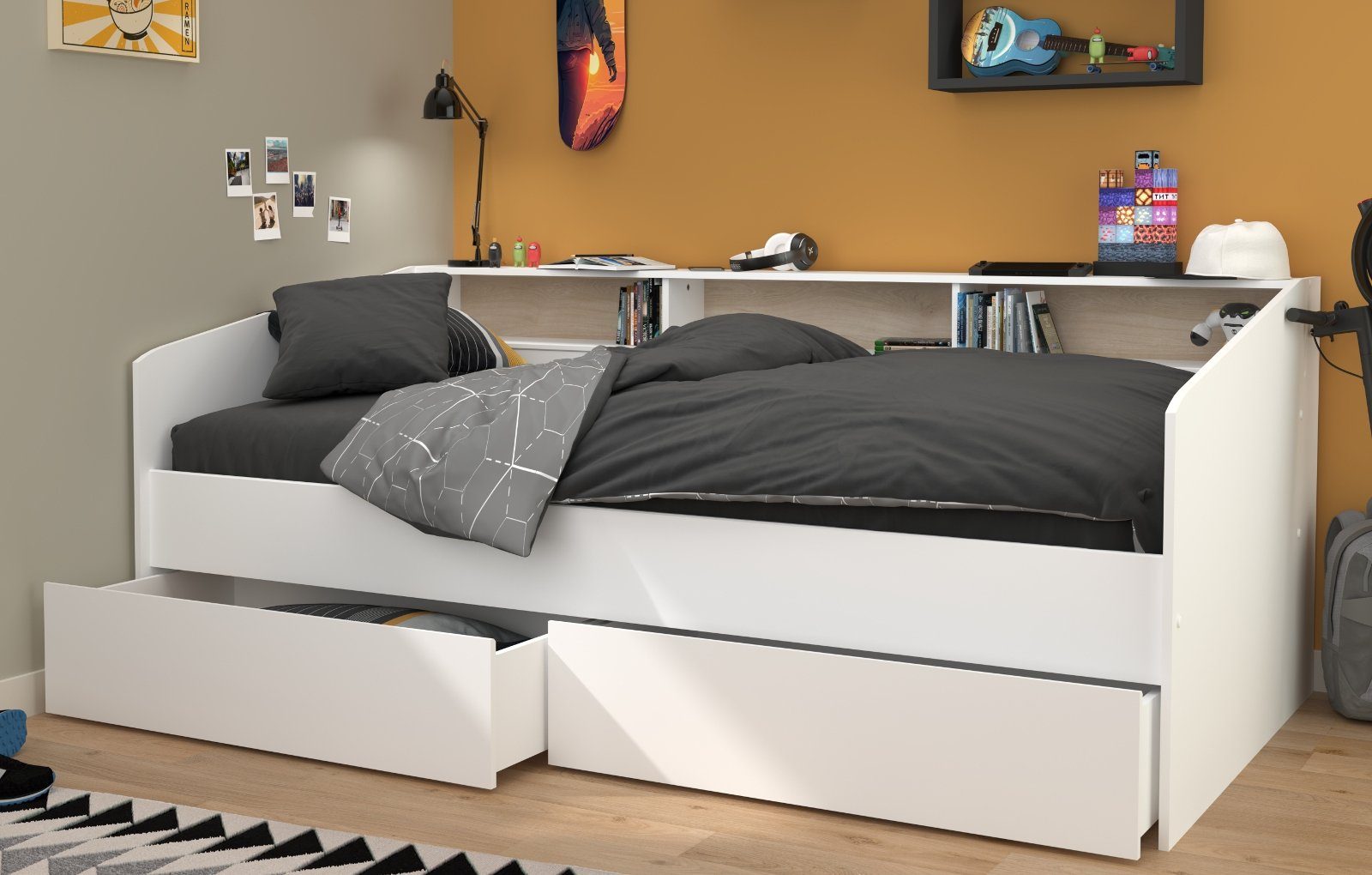 Parisot Stauraumbett Sleep (Kinderbett in weiß, günstig online kaufen
