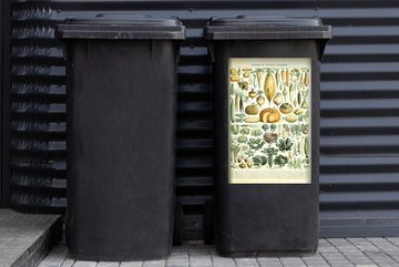MuchoWow Wandsticker Vintage - Gemüse - Karotte - Kunst - Adolphe Millot - Orange (1 St), Mülleimer-aufkleber, Mülltonne, Sticker, Container, Abfalbehälter