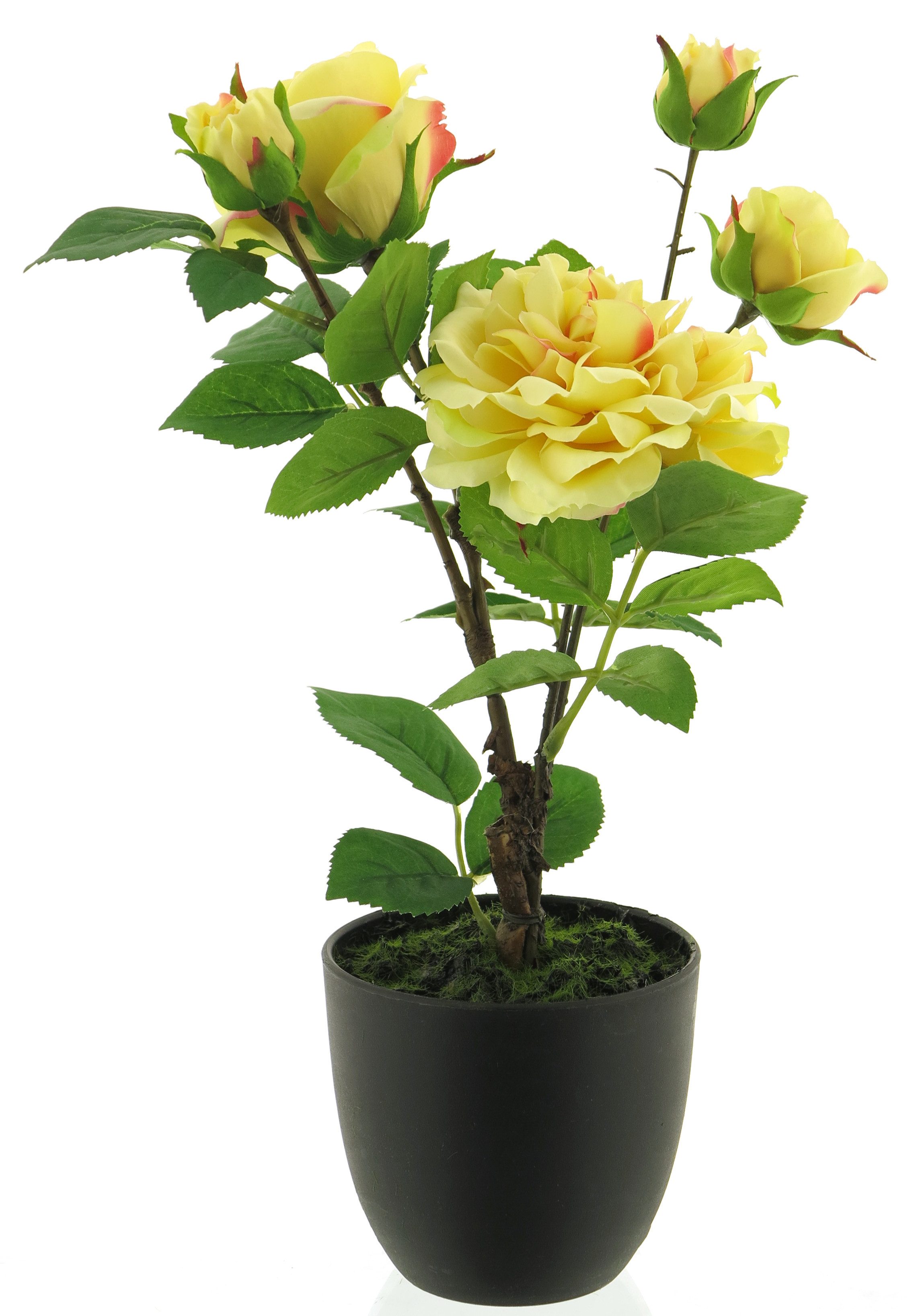 Kunstpflanze Rosenstock 38cm