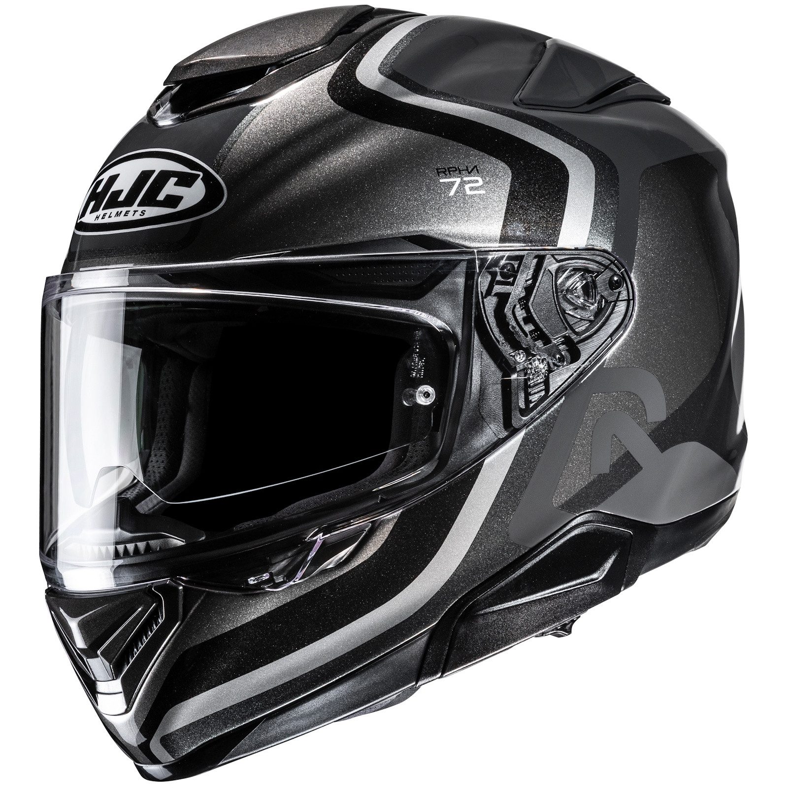 Motorradhelm HJC RPHA 72 Ernem MC5 Integralhelm Schwarz / Silber L