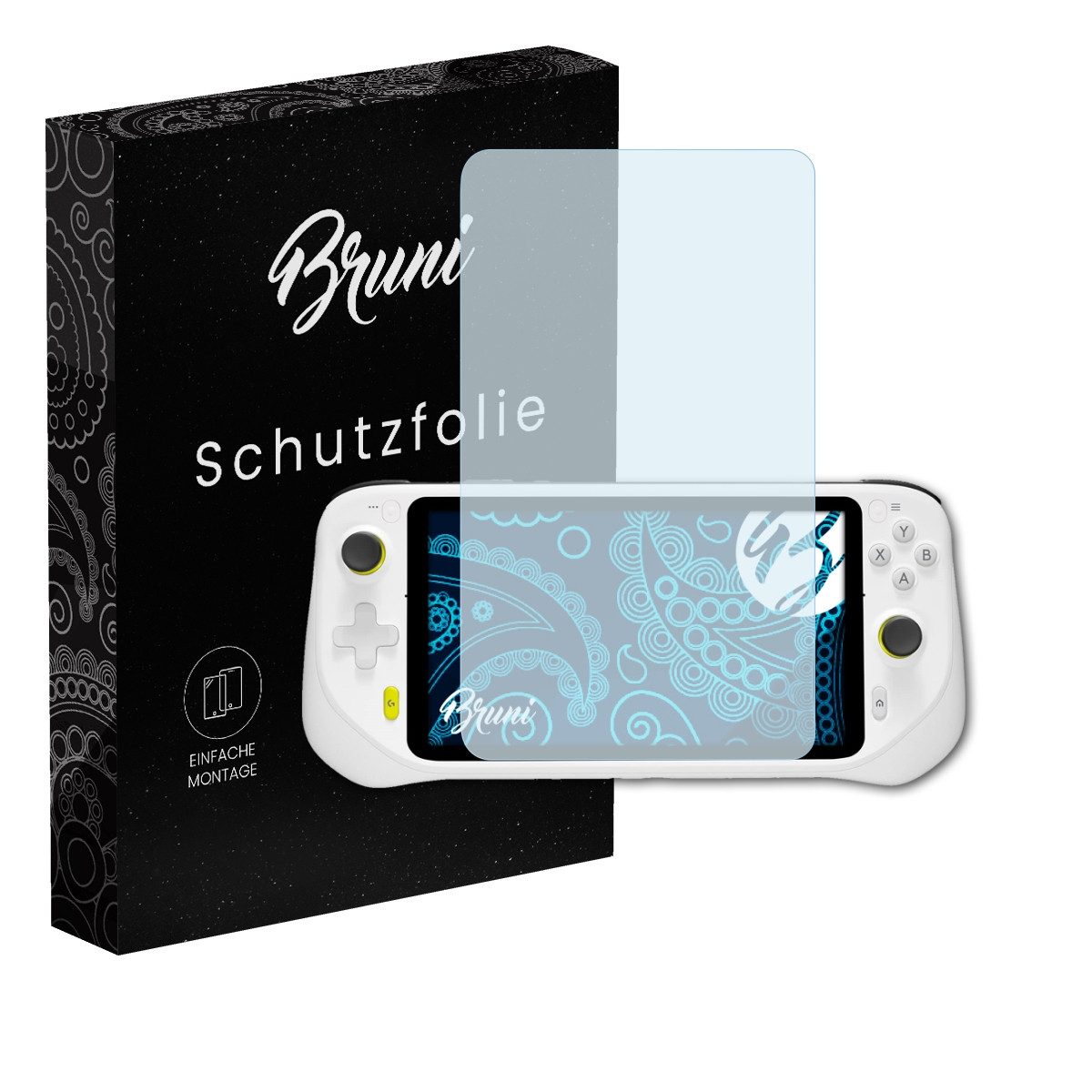 Bruni Schutzfolie Glasklare Displayschutzfolie für Logitech G Cloud, (2 Folien), praktisch unsichtbar