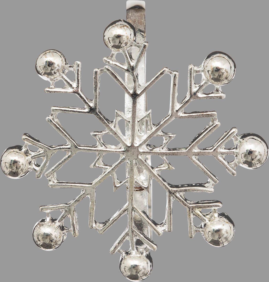 Atmosphera Créateur d'intérieur Serviettenring Serviettenringe, Schneeflocke, 2er-Set, Metall, (2er-Set), Schneeflocke