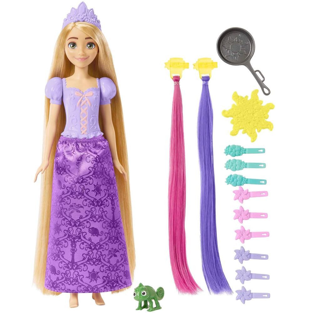Mattel® Anziehpuppe Haarspiel-Set Rapunzel Mode Fashion Puppe Disney Prince günstig online kaufen