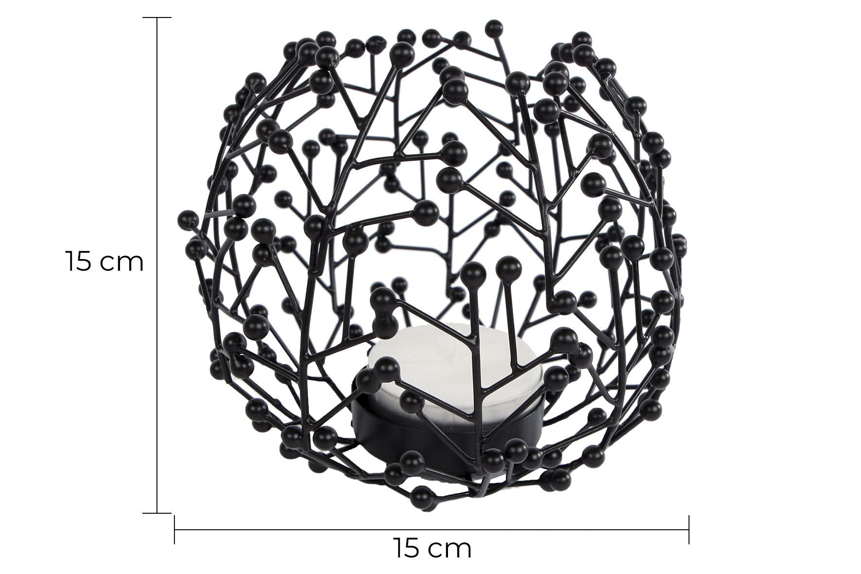 Rivanto Teelichthalter Twiggy (1 St), Ihren extravaganten einer bei gut solche aus kommt mit Sicherheit in Konstruktion Metall, Gästen Kerzenständer Eine Form