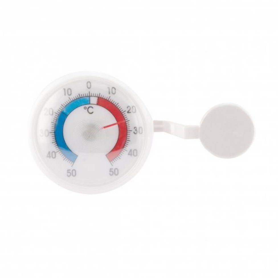 axentia Fensterthermometer Fensterthermometer, selbstkleb., Ø 7 cm 200355, 1-tlg.