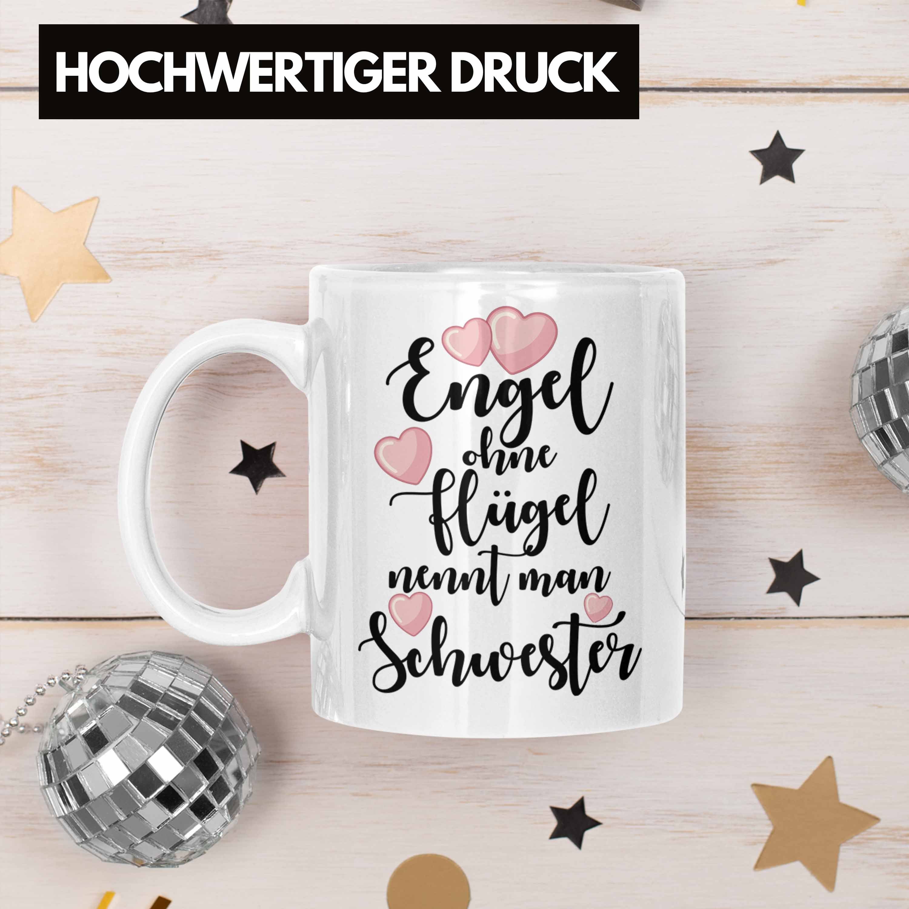 Trendation Tasse Trendation Kaffeetasse Lustig Mug Beste Geschenkideen Tasse - Geschenk Geburtstag Weihnachten Bruder Schwestern Schwester Weiss