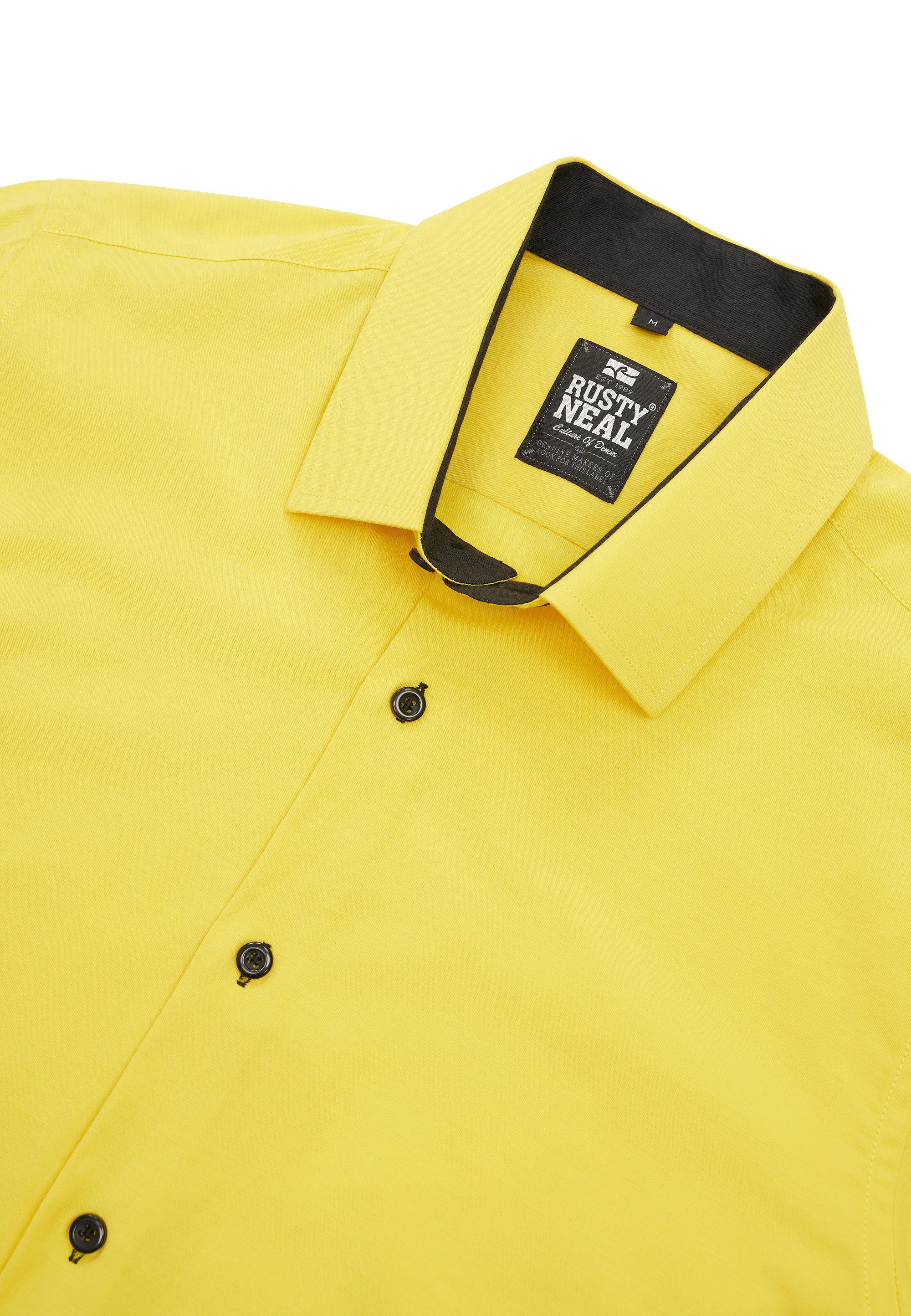 Rusty Neal Langarmhemd mit Krawatte