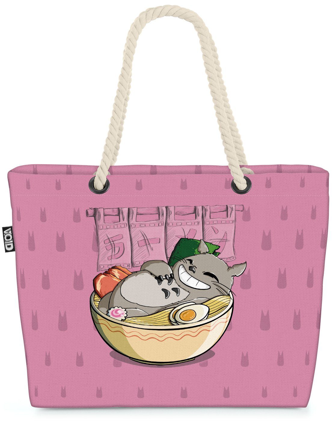 VOID Strandtasche (1-tlg), neko nachbar anime rosa Totoro mein Ramen