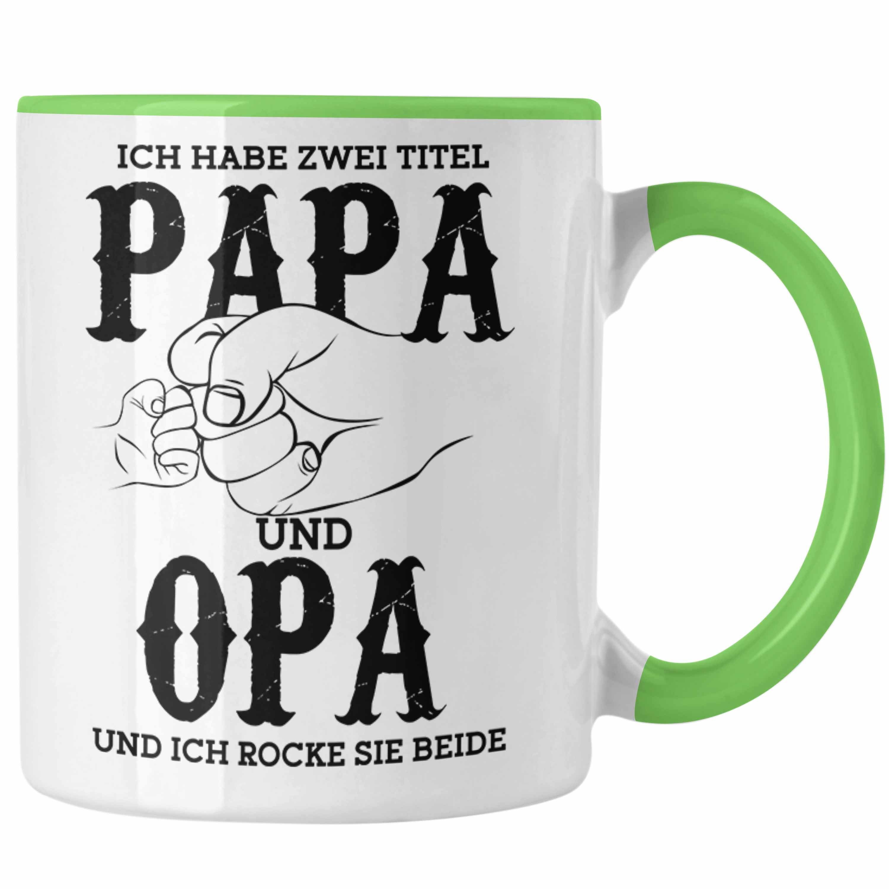 Tasse Lustige Tasse für Papa und Opa Geschenk zum Vatertag "Papa und Opa Ich