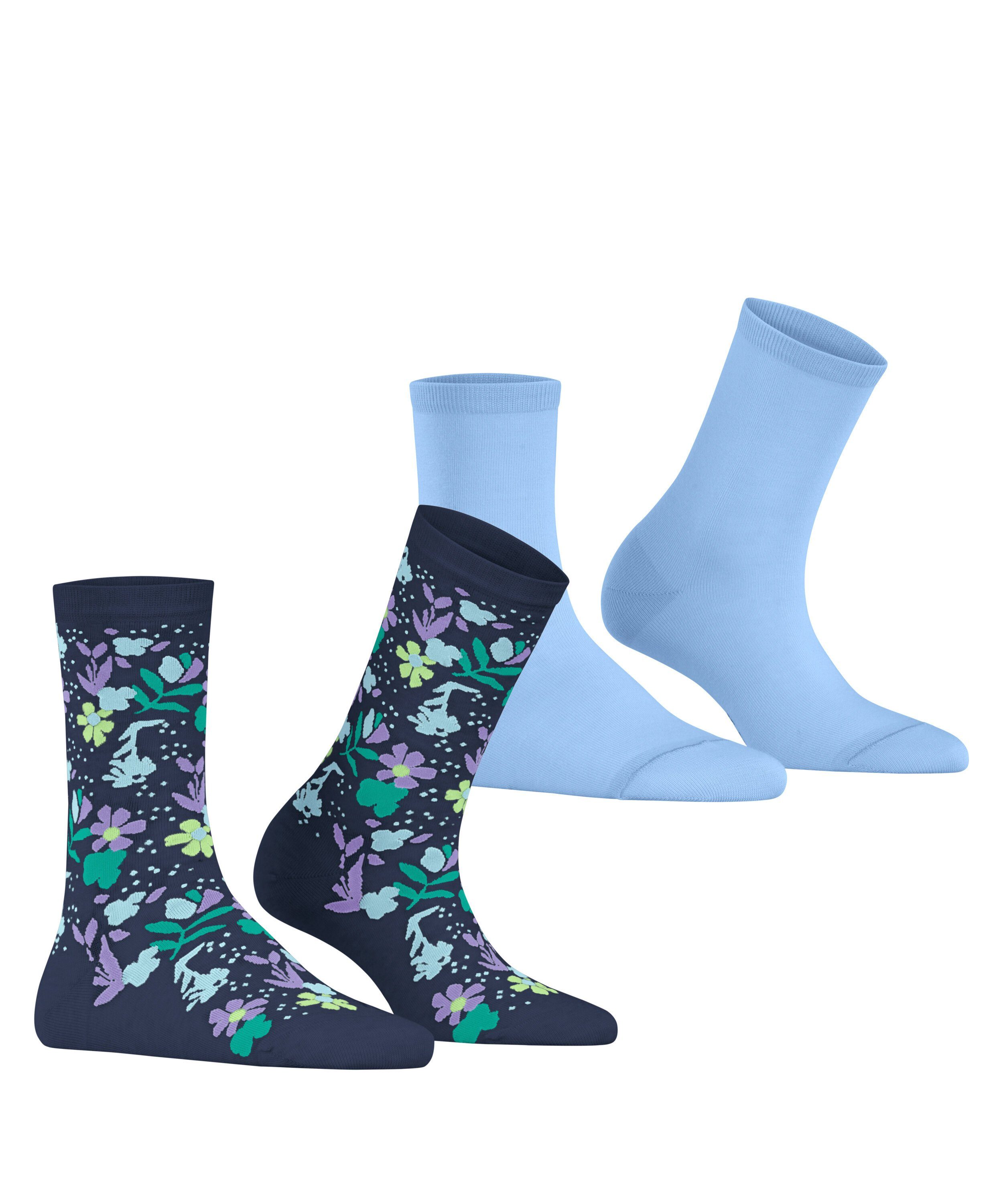 Esprit Socken Fresh Summer Flower (0040) (2-Paar) 2-Pack sortiment