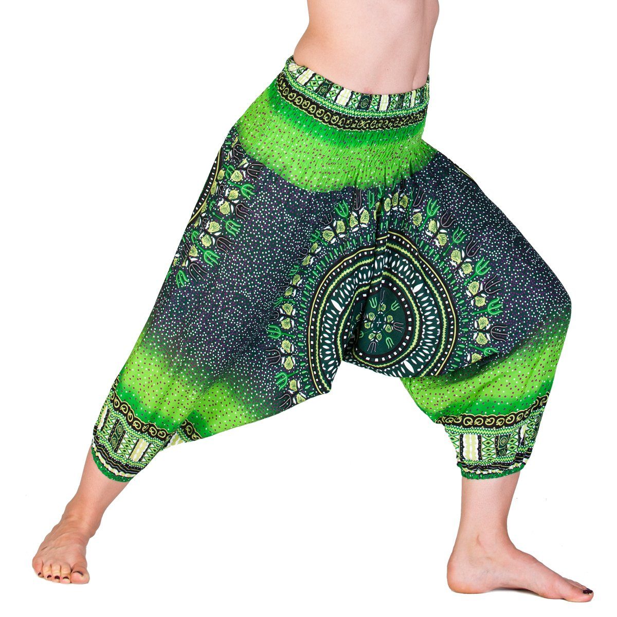 PANASIAM Haremshose Aladinhose für Kinder oder als 3/4-Hose Pumphose Freizeithose Haremshose als Caprihose aus hochwertiger natürlicher Viskose