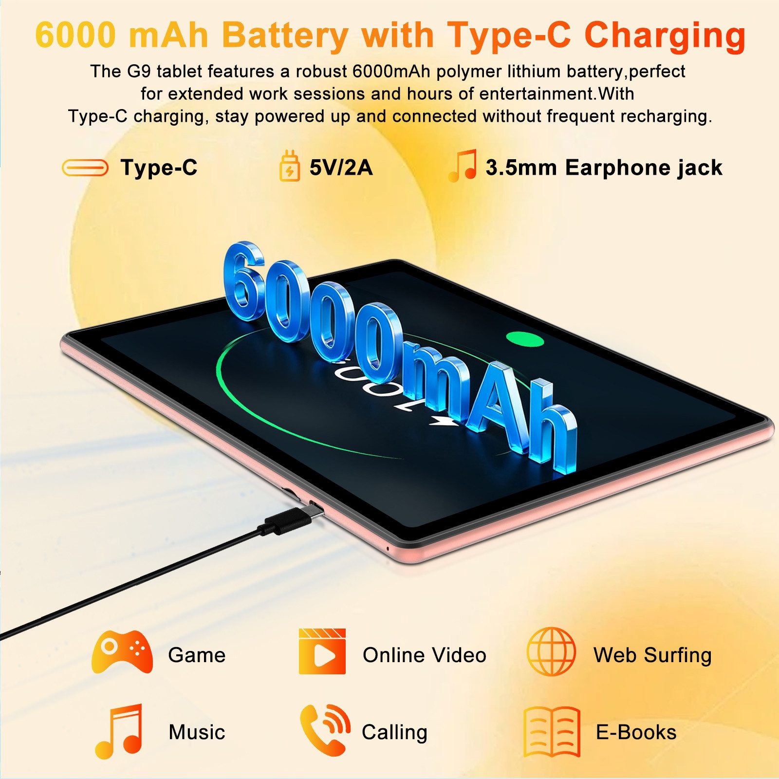 GOODTEL Tablet Android 15, WiFi, 30GB RAM 64GB Speicher erweitern bis zu 1TB Tablet (10,1", Android 15, 64GB Speicher/erweiterbar auf 512TB,6000mAh,Gemini AI,WiFi,Widevine L1)