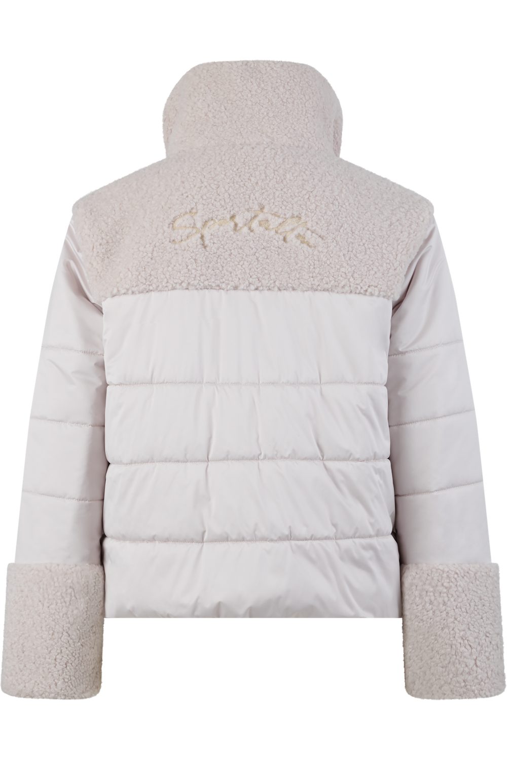 Sportalm Outdoorjacke Lazuare Exklusiver Teddy-Stepp-Mix mit SPORTALM-Logo