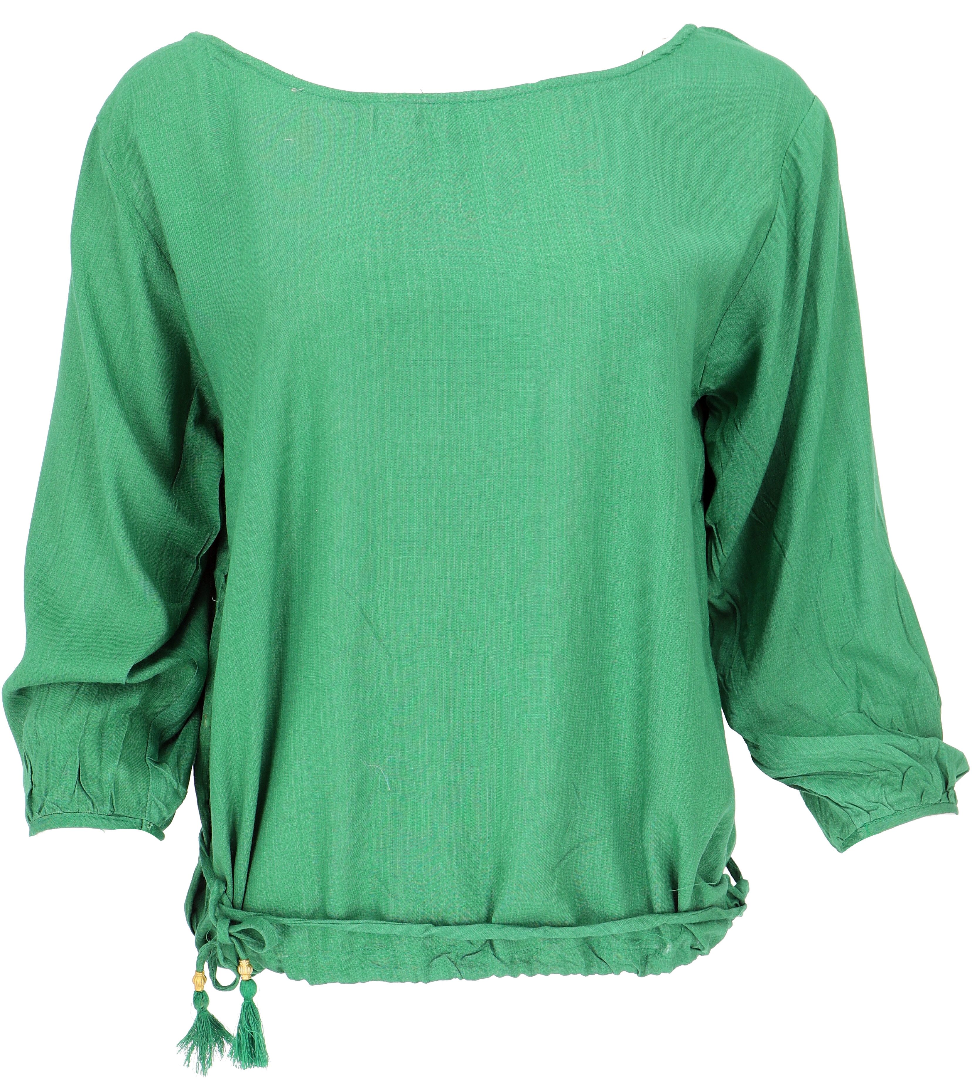 Guru-Shop Longbluse Langarm Boho Blusentop mit günstig online kaufen