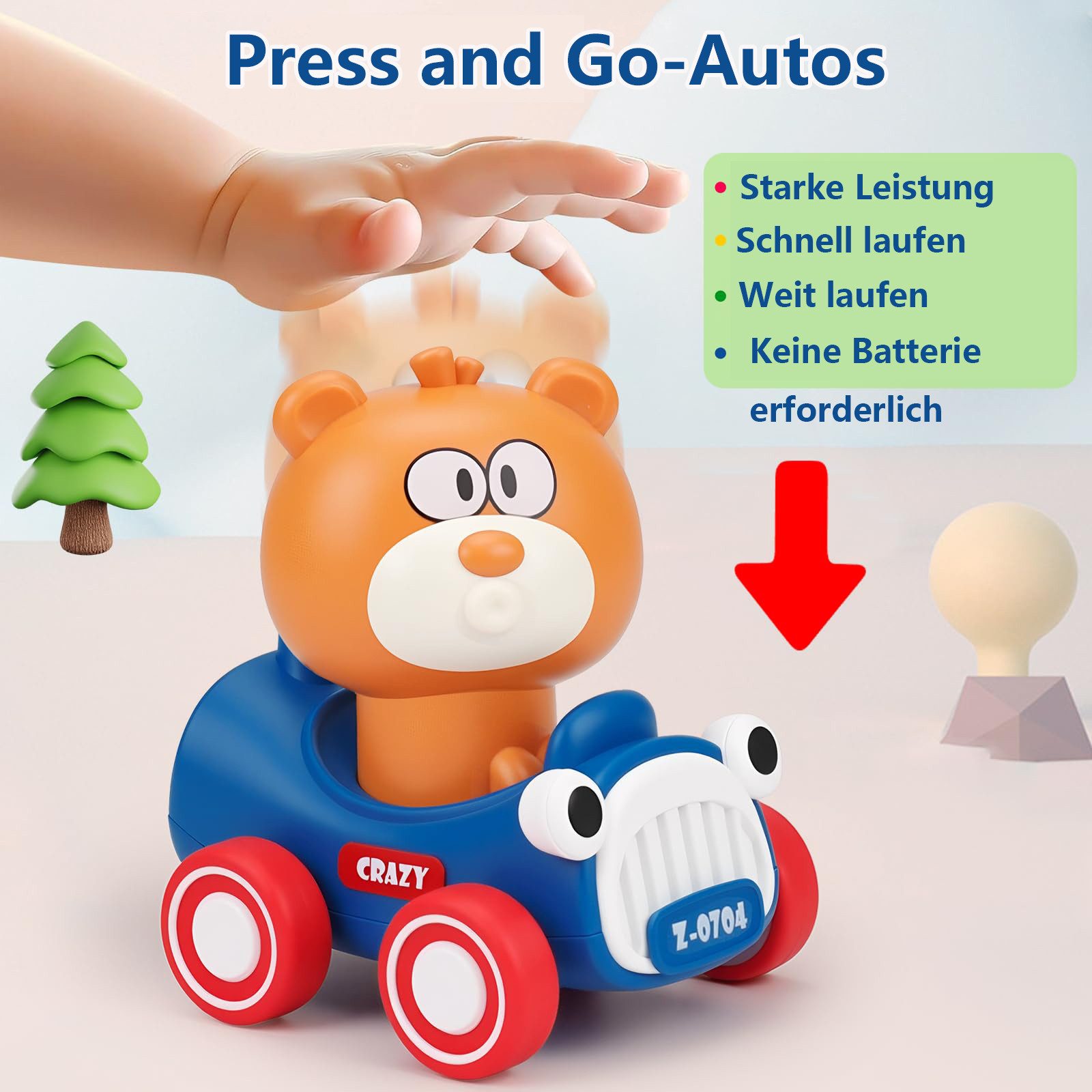 CLTYQ Spielzeug-Auto Press to Go Auto günstig online kaufen