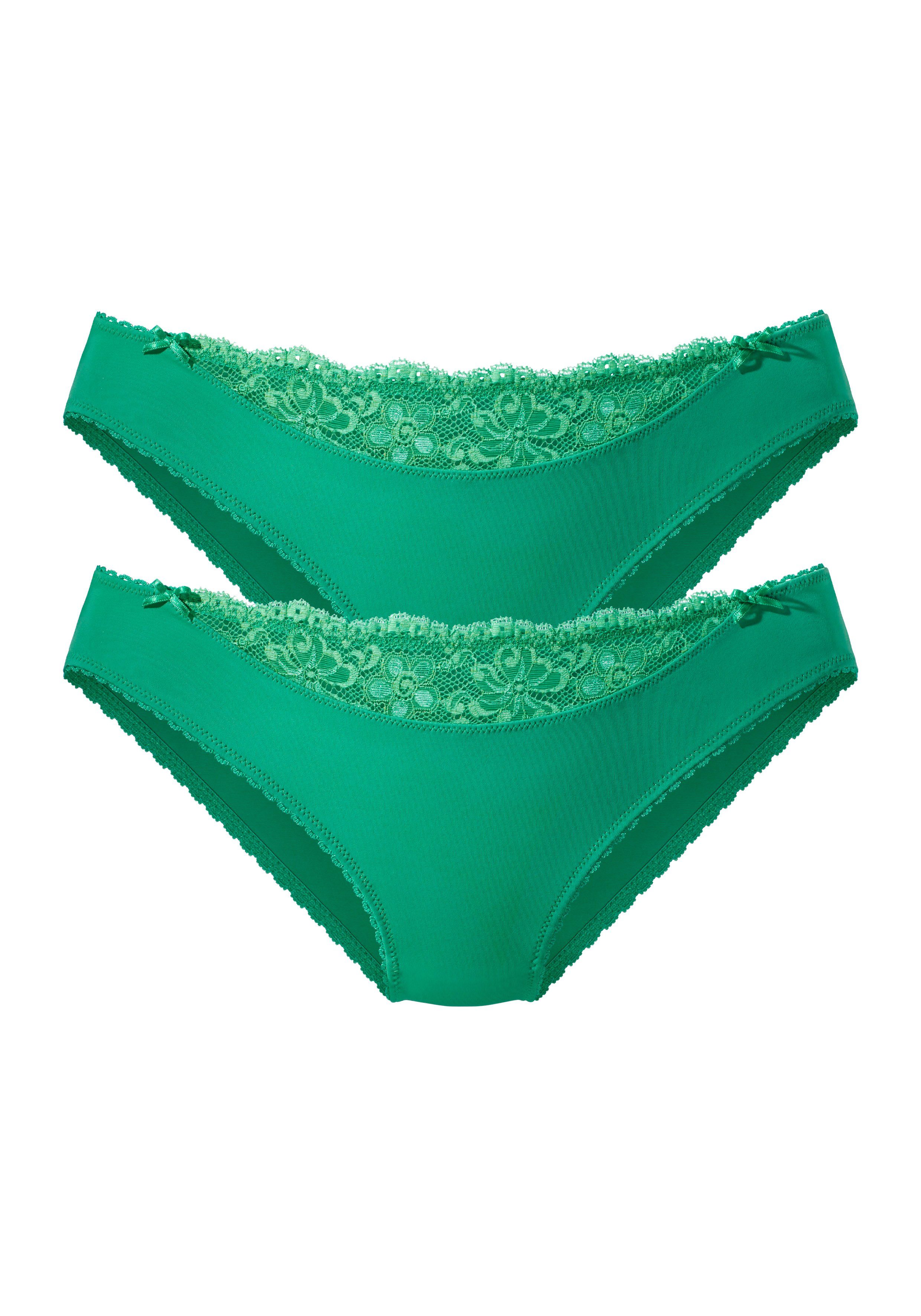 Nuance by Lascana Slip mit Spitzeneinsatz vorne (Packung, 2 Stück) als Dessous-Set kombinierbar, Dessous – Bild 2 von 5