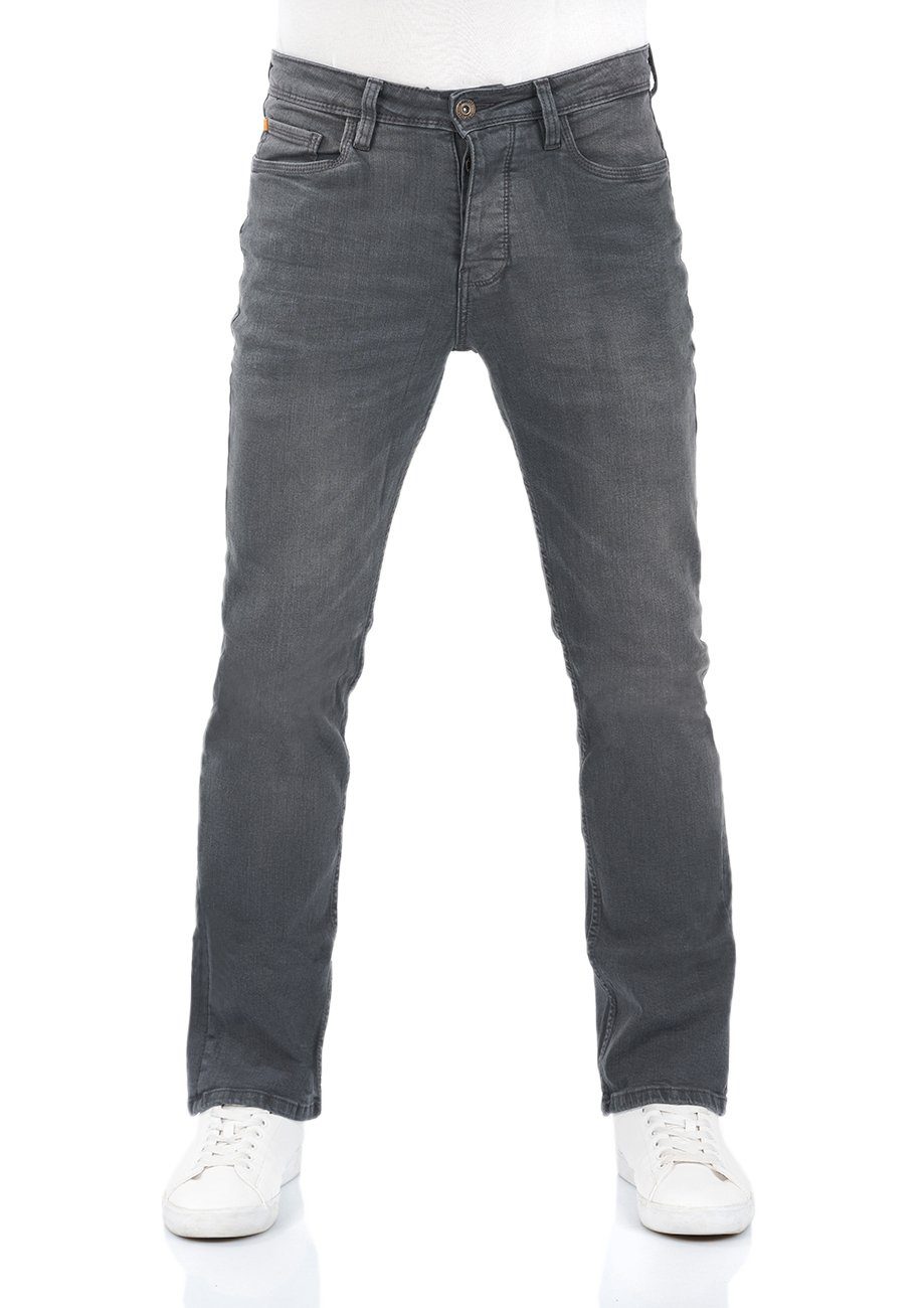 riverso Bootcut-Jeans Herren Jeanshose Boot Denim Fit (G121) mit Hose Denim Grey Cut RIVFalko Stretch