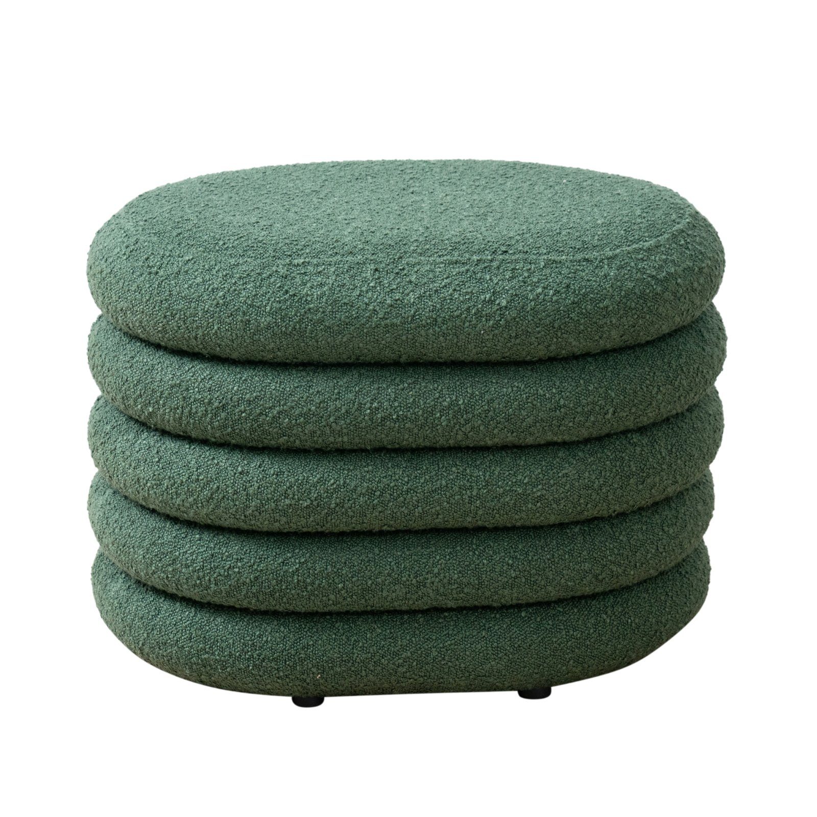 SVITA Sitzhocker BLOSSOM S, Pouf, Sitzbank, mit Stauraumfach, Bouclé-Bezug, günstig online kaufen