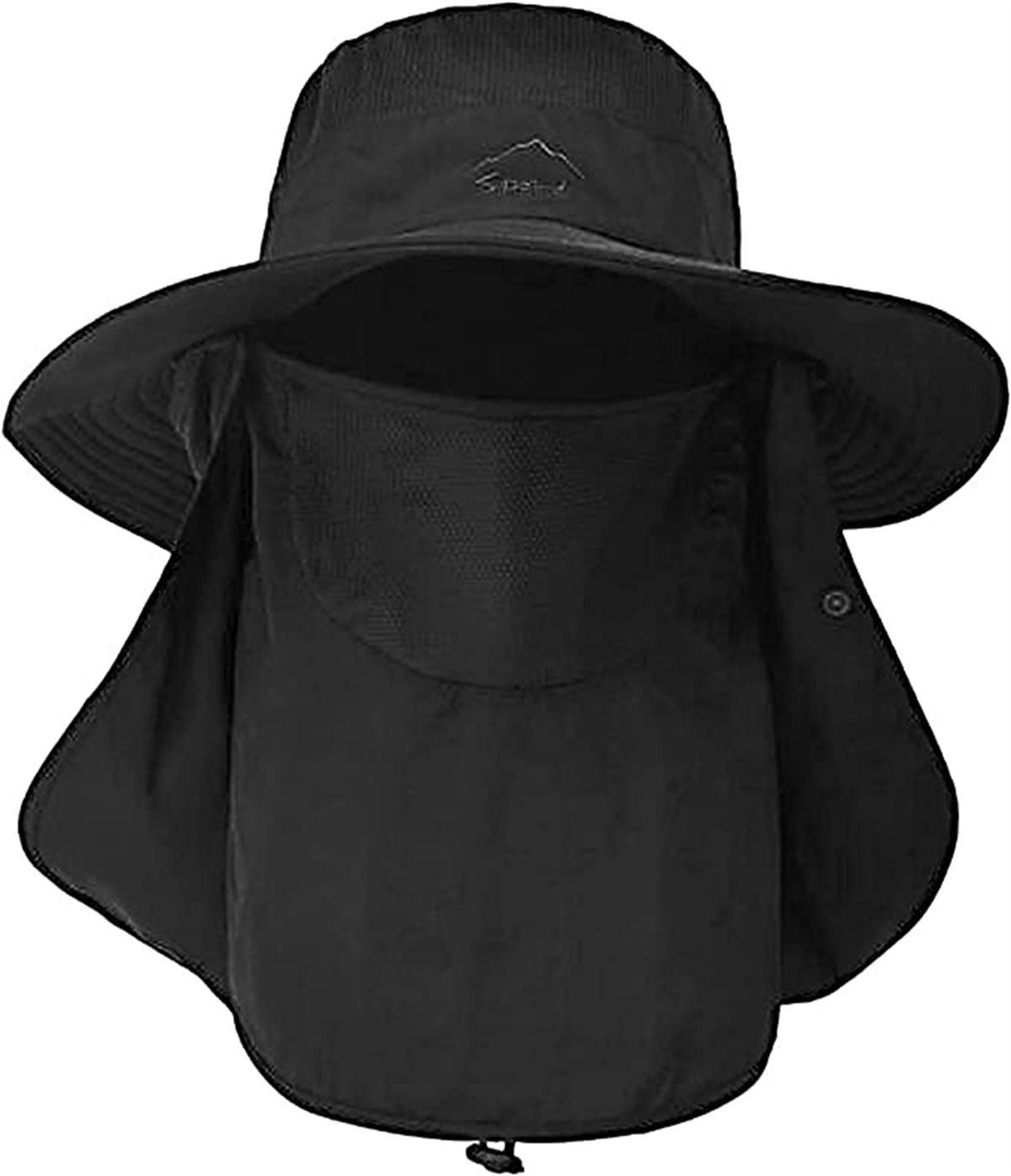feinlux Sonnenhut Sonnenhut Anglerhut,Sonnenschutz Faltbar,SafariHut,Schlapphut (Packung, mit Gesichtsbedeckung Nackenklappe Wanderhut Sonnenhut) Geeignet zum Angeln, Wandern, Jagen, Camping, Radfahren, Bergsteigen