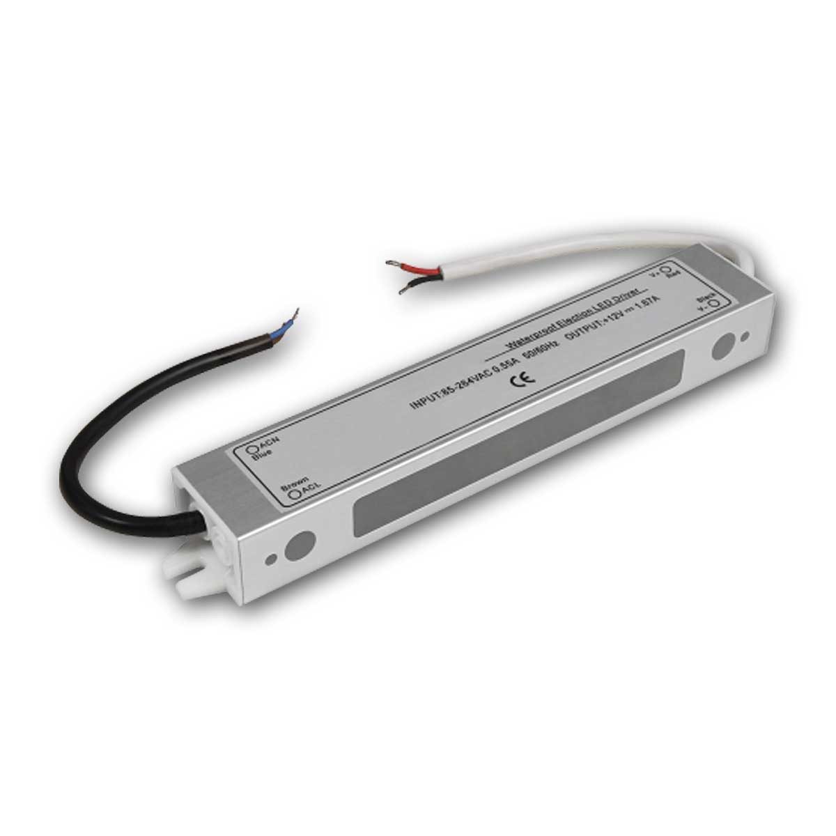 McShine LED-Trafo elektronisch, 12V DC, 1-20W 1,67A, IP65 LED Trafo