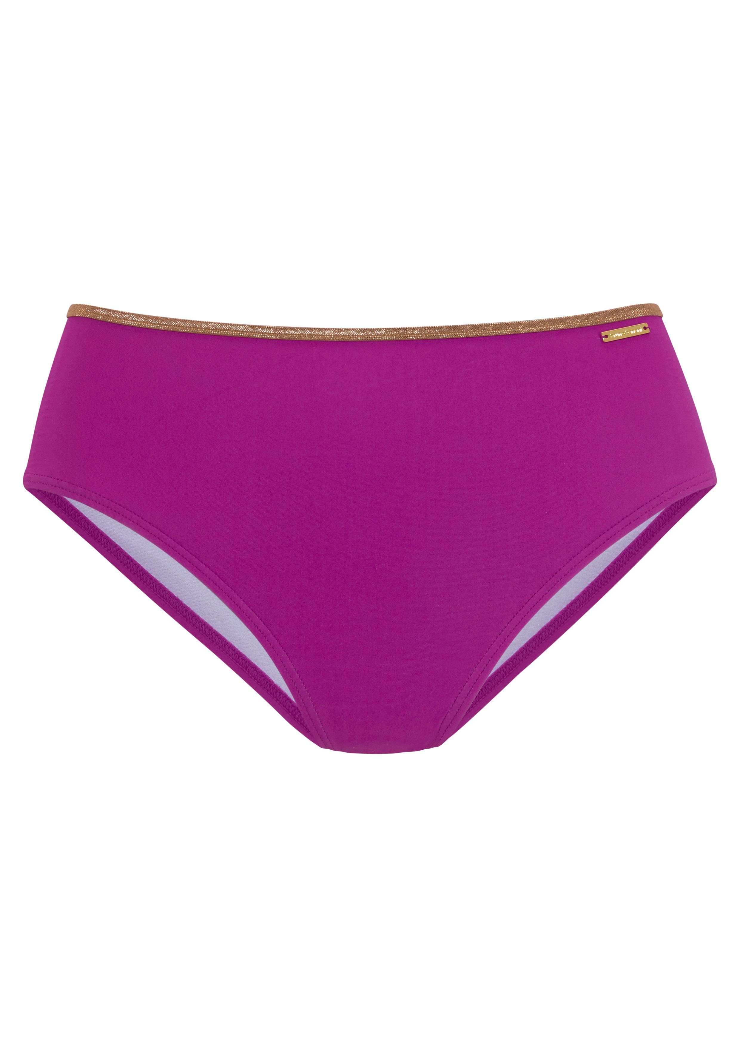 Bruno Banani Bikini-Hose Milano mit kupferfarberner Paspel günstig online kaufen