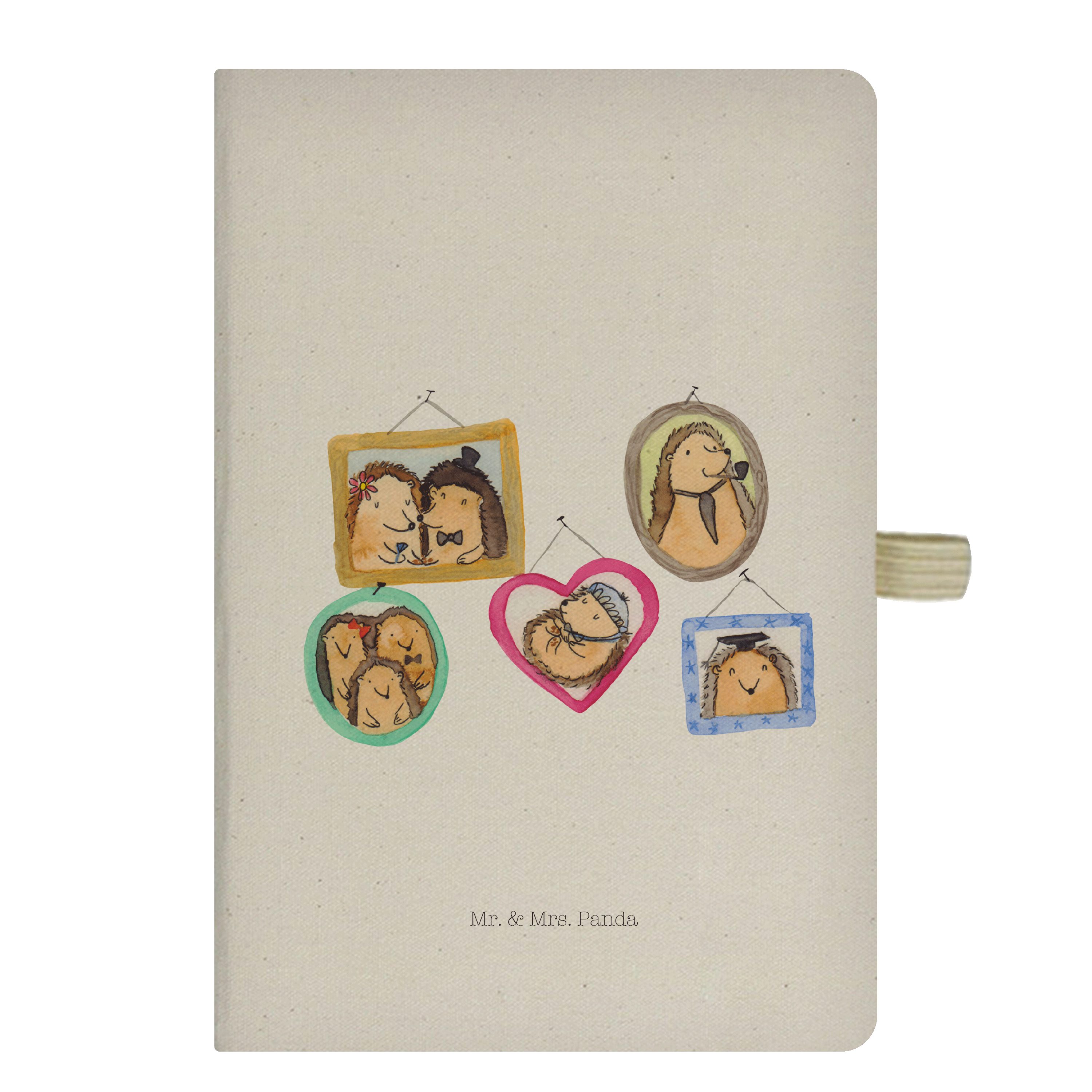 Mr. & Mrs. Panda Notizbuch Igel Familie - Transparent - Geschenk, Tagebuch, Familienfoto, Schwes Mr. & Mrs. Panda