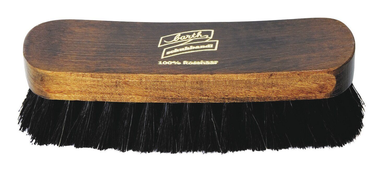 barth schuhbandl Schuhputzbürste, Glanzbürste, 100% Rosshaar, dunkel
