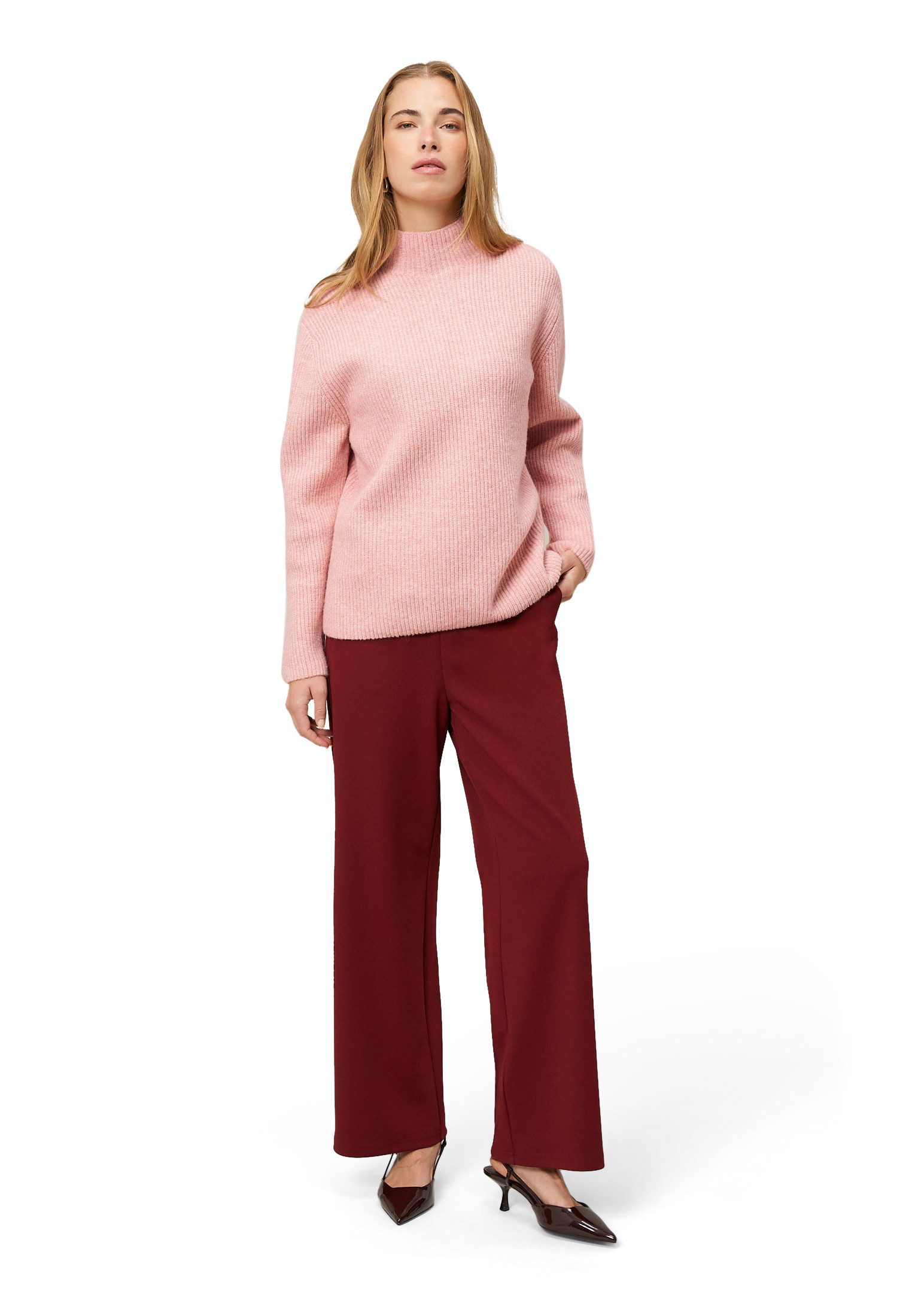 Zero Stoffhose Damen mit elastischem Bund 28 Inch Plain/ohne Details