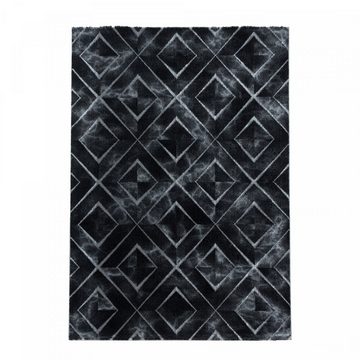 Teppich, Homtex, 80 x 150 cm, Modern Designer Teppich, Kurzflor Rauten - Marmor Optik, Rechteckig