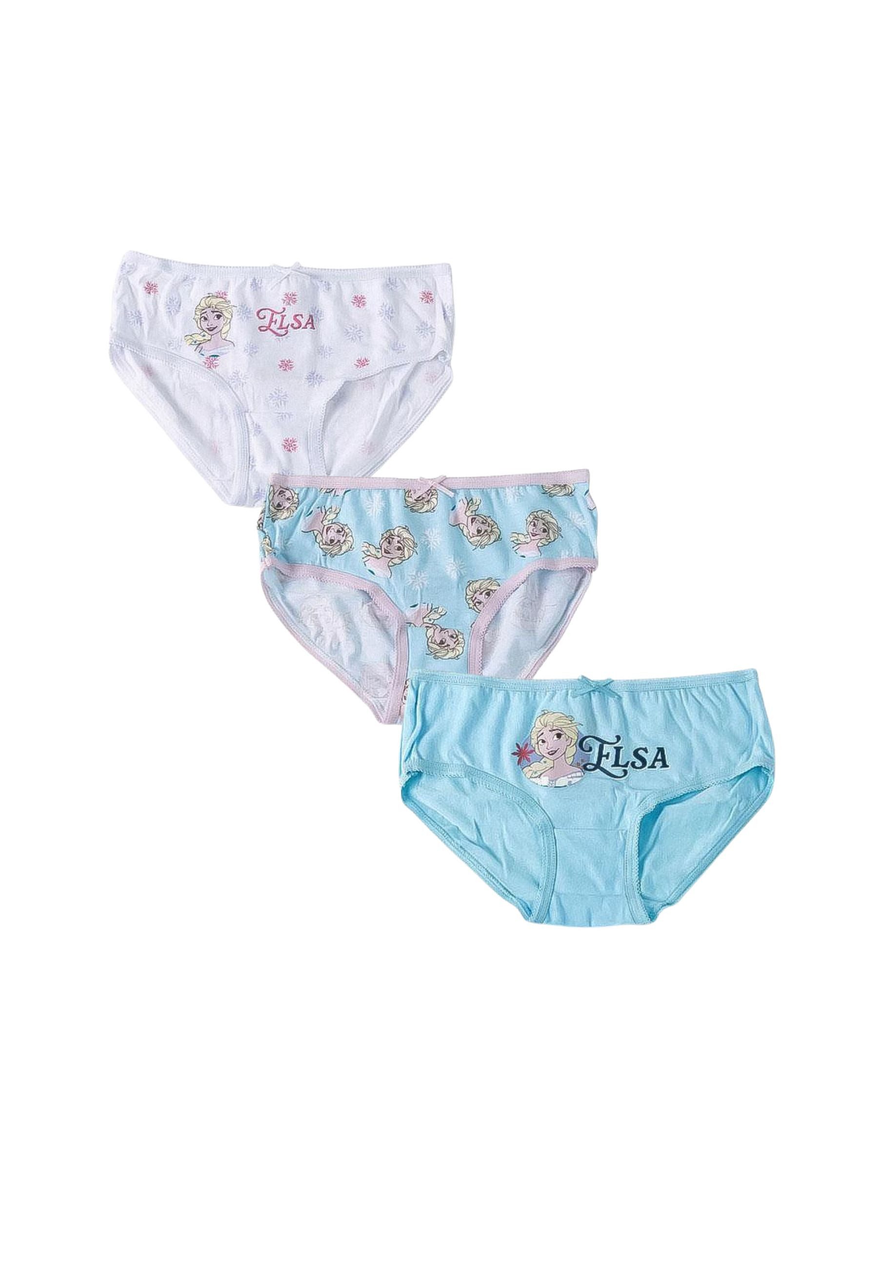 Disney Slip 3er-Pack Baumwollslips mit Frozen Motiven (Set, 3-St., 3er Pack)