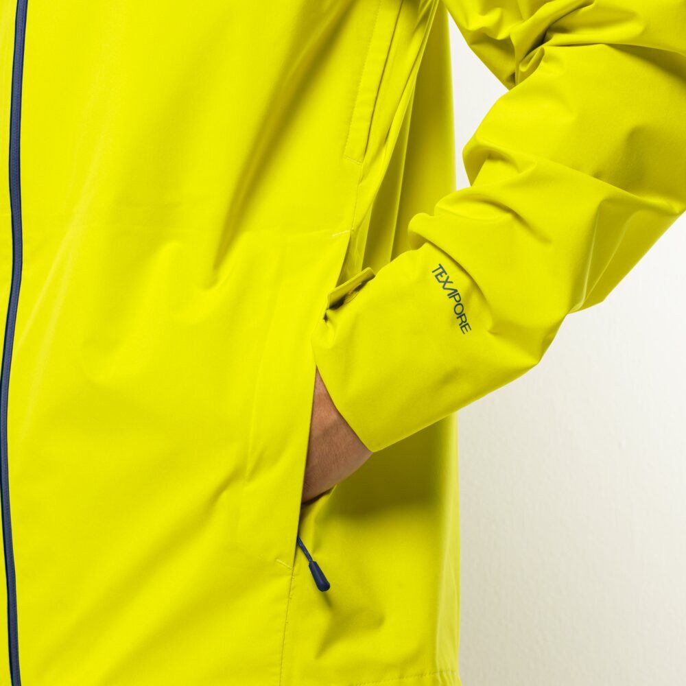 Jack Wolfskin Regenjacke Highest Peak 3-Lagen (wasserdicht, winddicht, atmungsaktiv) lemongelb