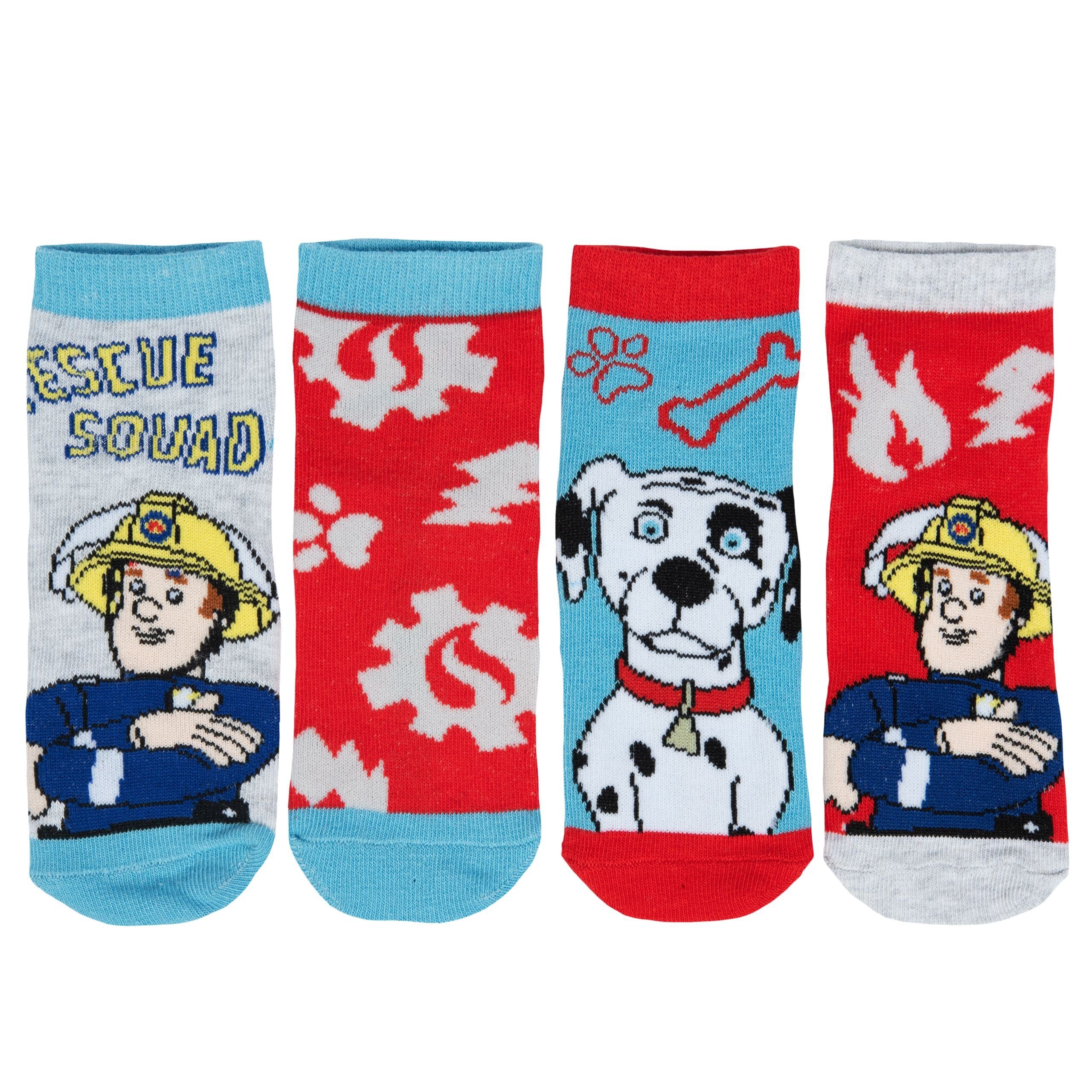 United Labels® Socken Feuerwehrmann Sam - Resque Squad (4er Pack)