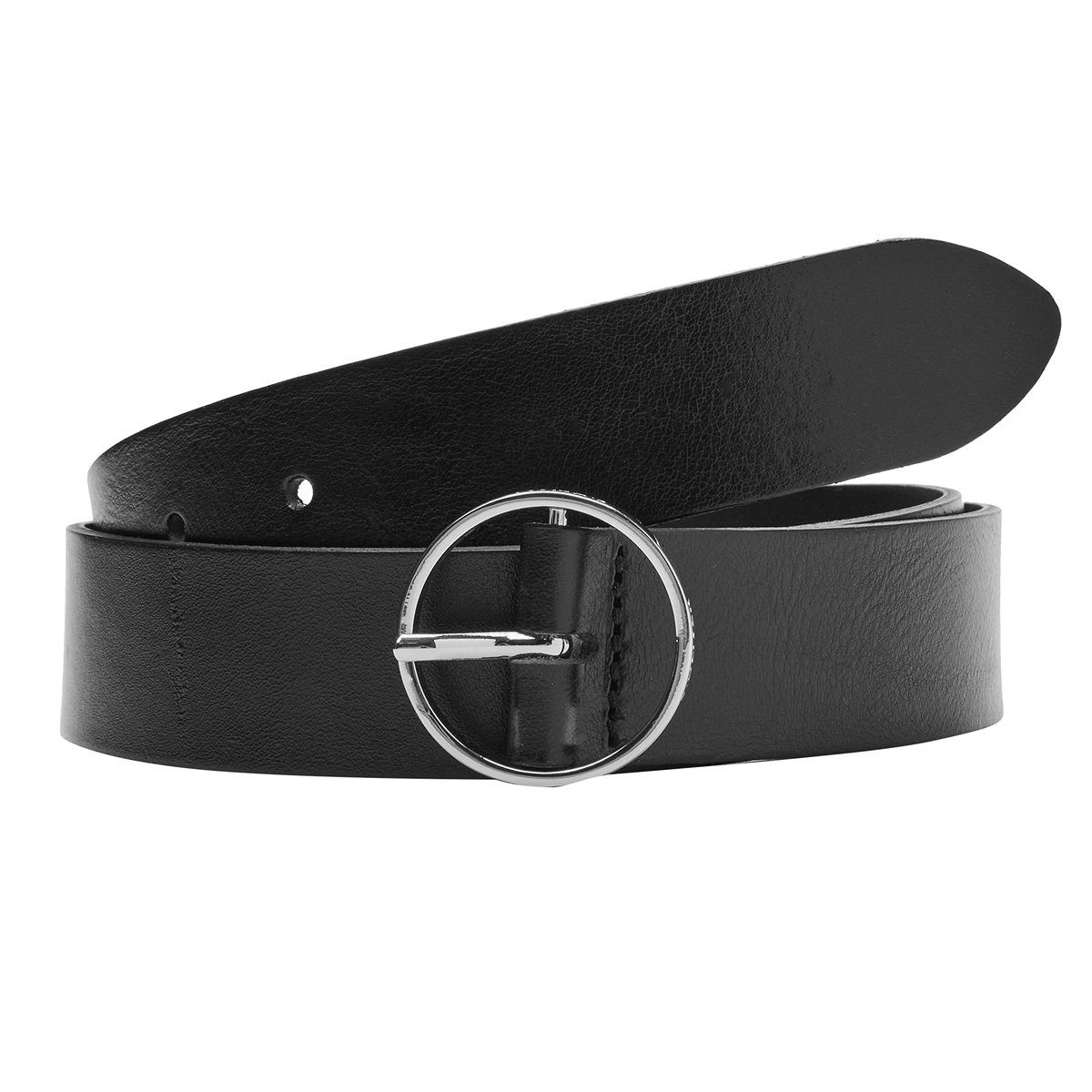 Ledergürtel Damen Leder Gürtel Belt Frauen Ledergürtel schwarz 2103456-9999