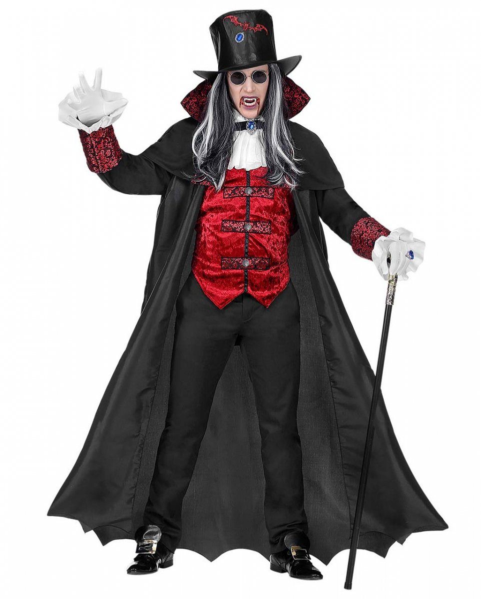 Horror-Shop Vampir-Kostüm Vampir Graf Kostüm für Herren als Halloween Verkle