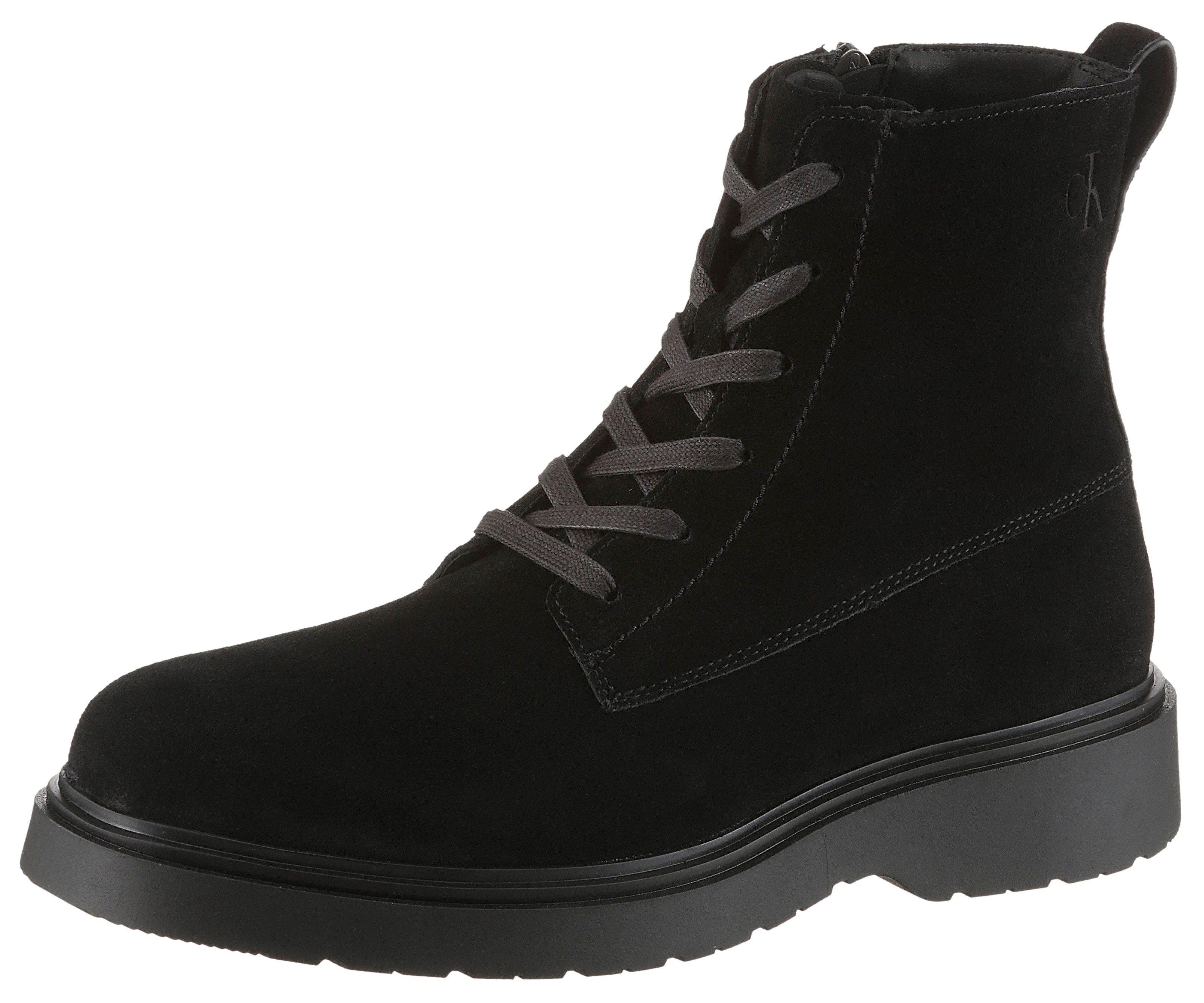 Calvin Klein Jeans COMBAT ESS LACE UP ZIP BOOT SU Schnürboots Schnürstiefel günstig online kaufen